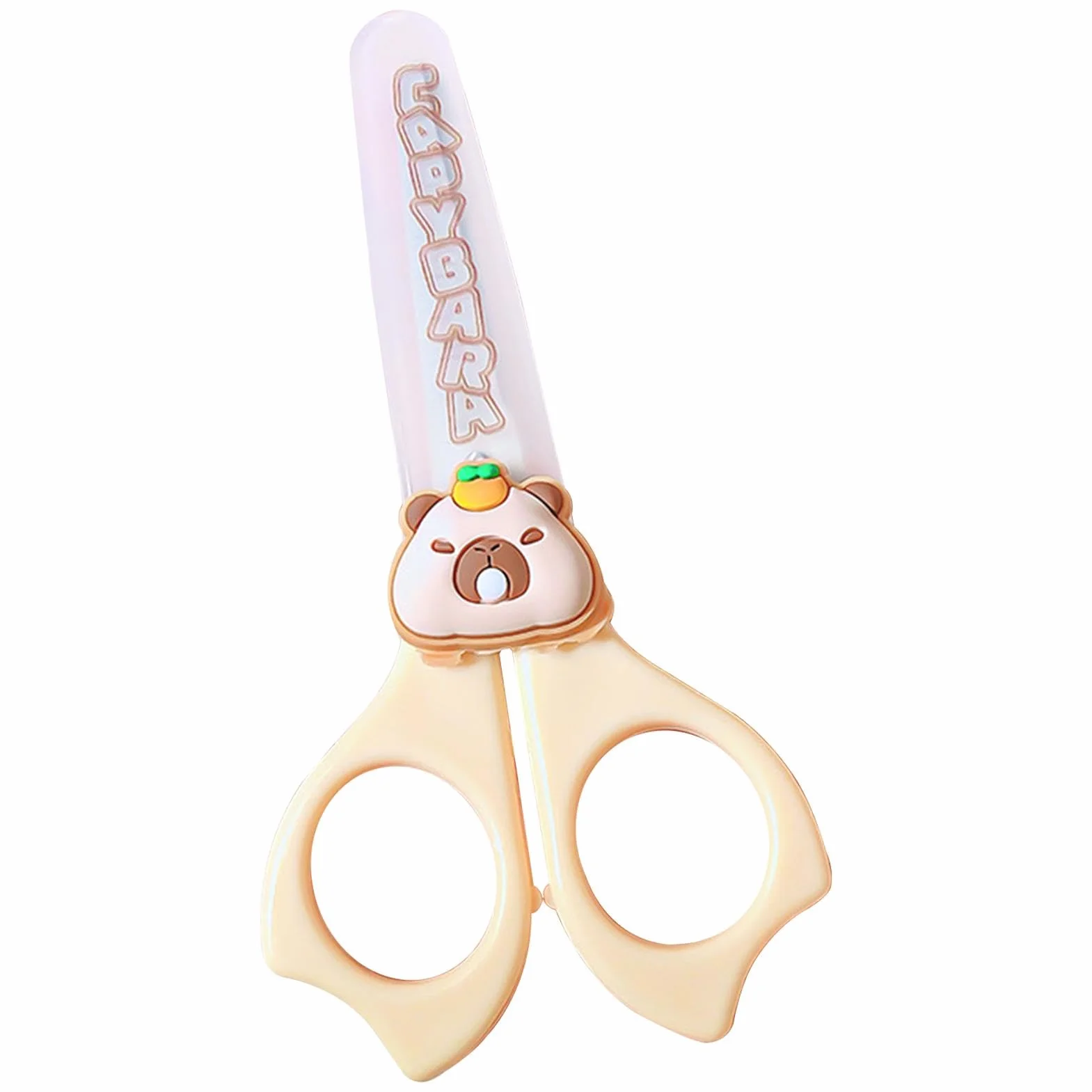 Cute Capybara Scissors, Nożyczki dla dzieci - Cute Capybara Round Tip Bezpieczeństwo Nożyczki do przedszkola | Artykuły do aktywności dla dzieci, torebka antypoślizgowa dla studentów, narzędzia