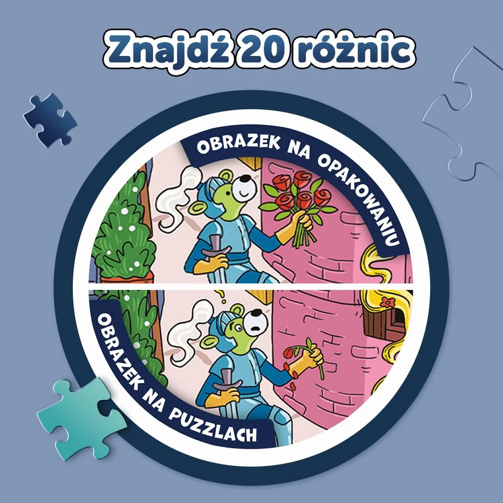 Trefl - Puzzle Spy Guy Lost Items: Europa - 500 Elementów, Zostań Detektywem i Znajdź 20 Różnic, Zagubione Przedmioty, Kreatywna Rozrywka dla Dorosłych i Dzieci od 10 Lat