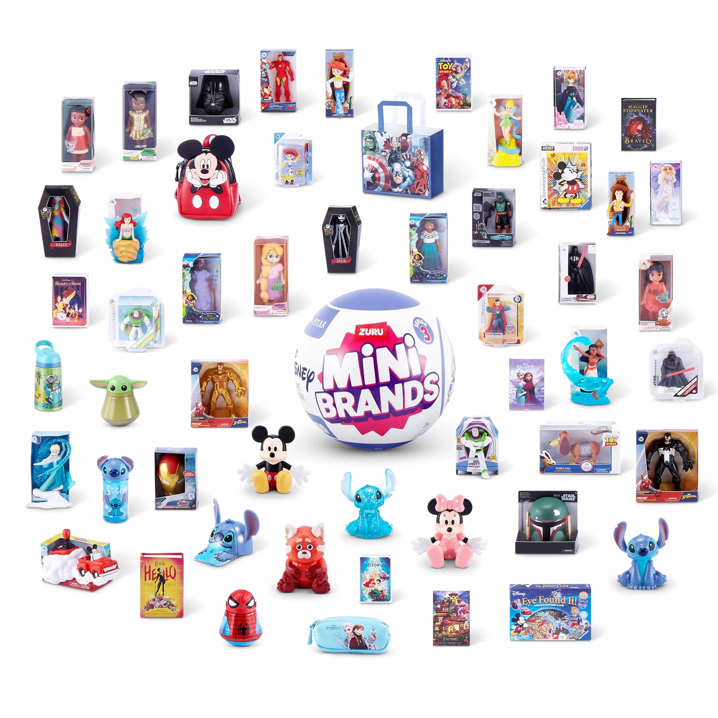 Mini Brands 77494, (1 kapsułka) Disney Minis, seria 3, 1 kapsułka