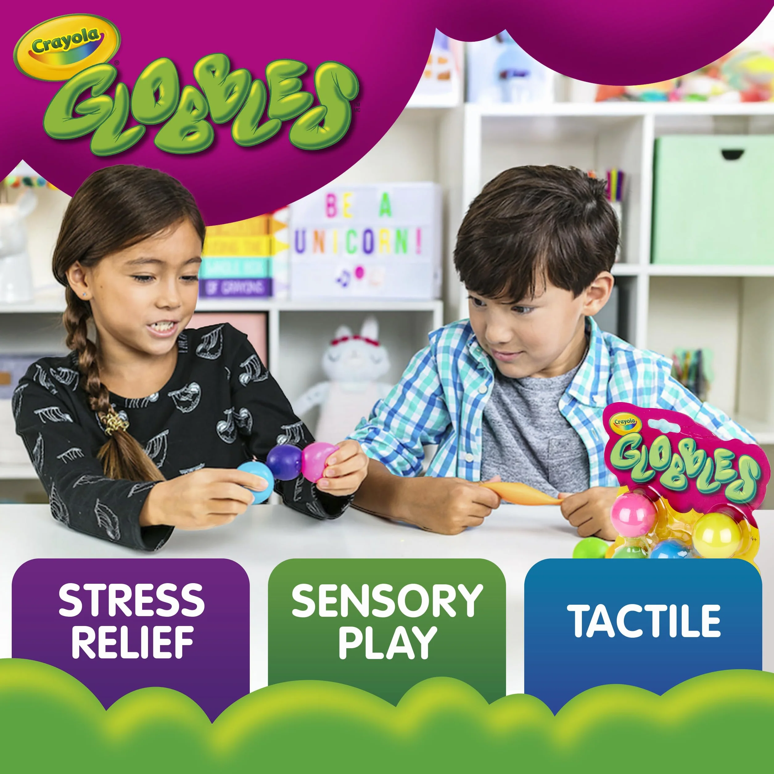 CRAYOLA GLOBBLES 6/PKG ASSRT COLR, wielokolorowe, jeden rozmiar