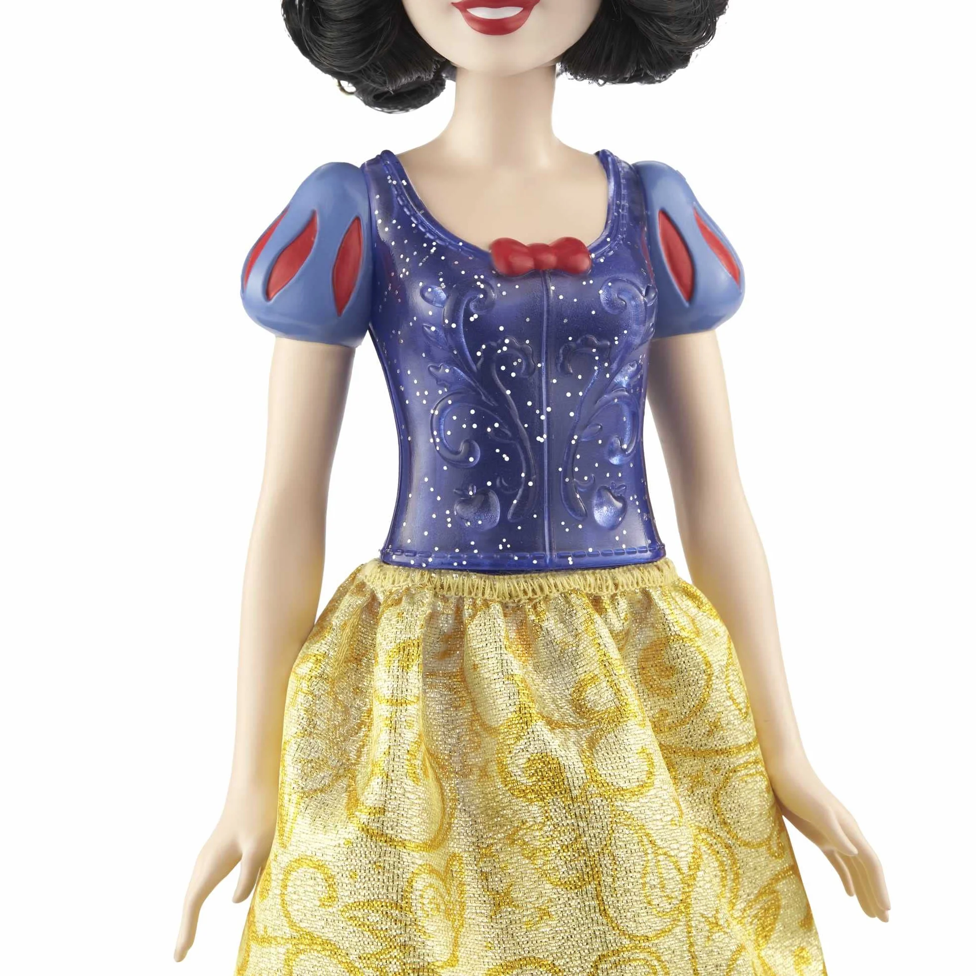 Mattel Księżniczka Disneya Śnieżka Lalka z punktami zgięcia, błyszczącym ubrankiem i akcesoriami inspirowanymi filmem Disneya, prezent dla dzieci HLW08