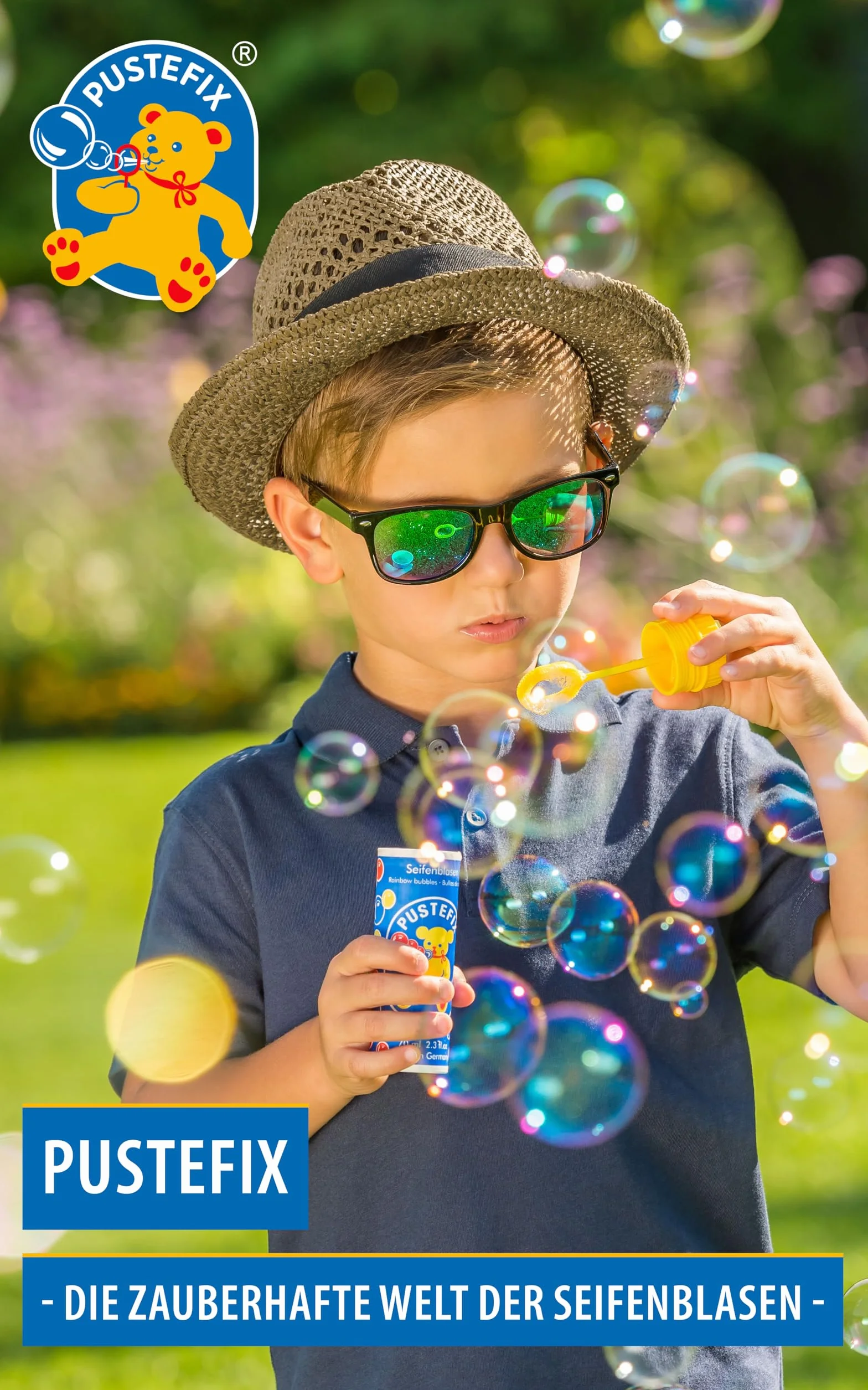 PUSTEFIX 420869872 XXL-Bubbles butelka uzupełniająca Maxi, 1000 ml wody do robienia baniek mydlanych bańki mydlane na wesele, urodziny dziecka, wieczór, ogromne bańki mydlane dla dzieci i dorosłych