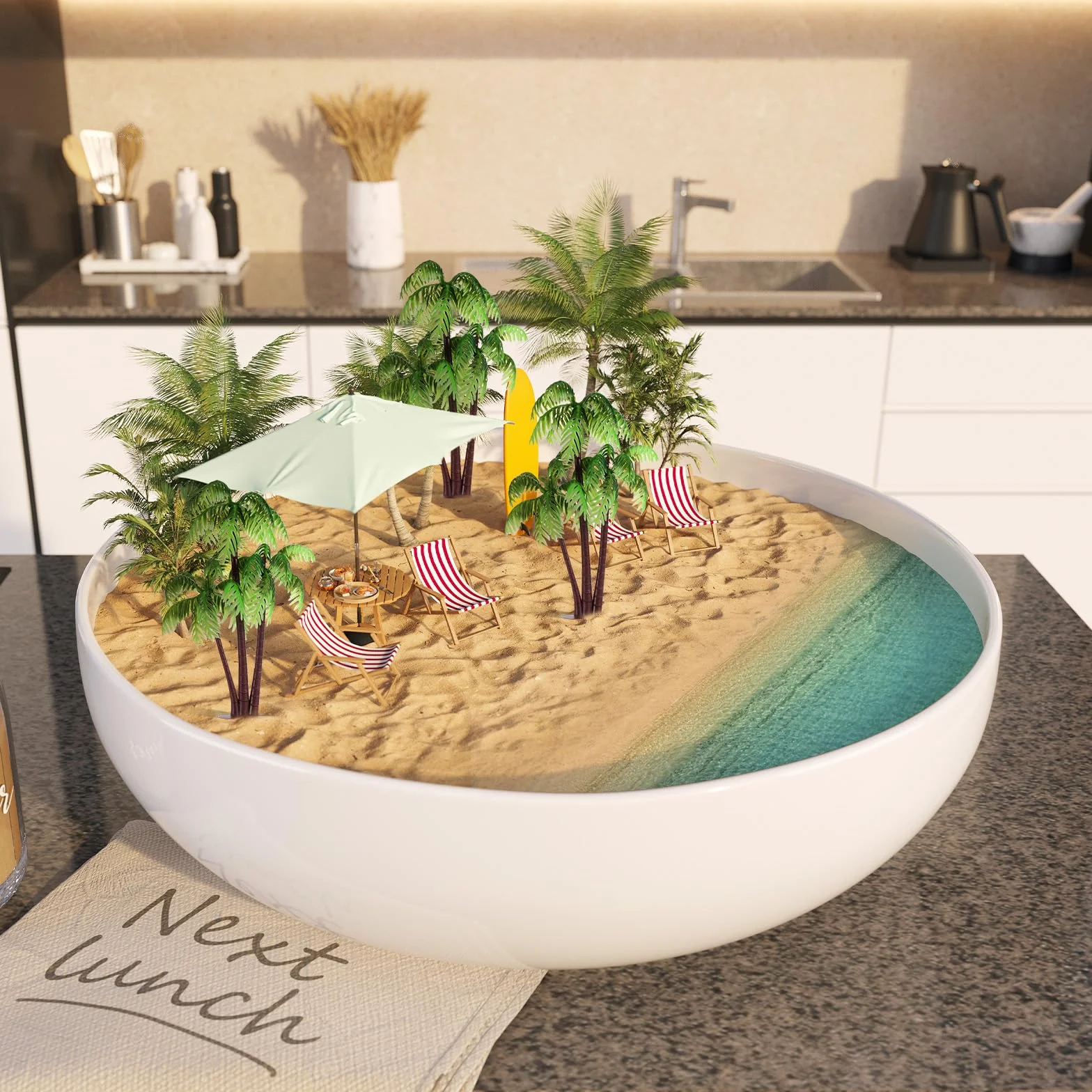 Bewudy 10 sztuk miniaturowych palm z tworzywa sztucznego, zielone modele, palmy kokosowe, model drzew, do samodzielnego wykonania, dekoracja ogrodowa, domek dla lalek, diorama, dekoracja domu