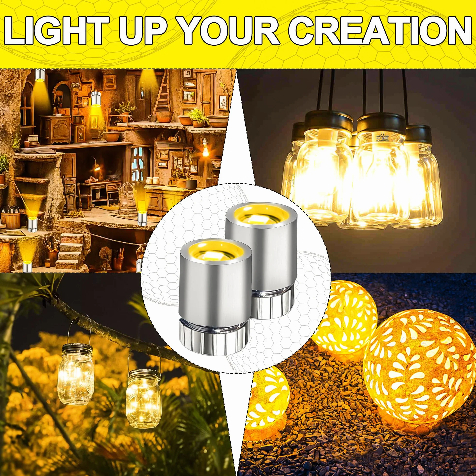Joycabin 20 sztuk mini lampek LED do domków dla lalek, mini lampki do samodzielnego wykonania, miniaturowe światła do witryn, zabawek (ciepła biel)
