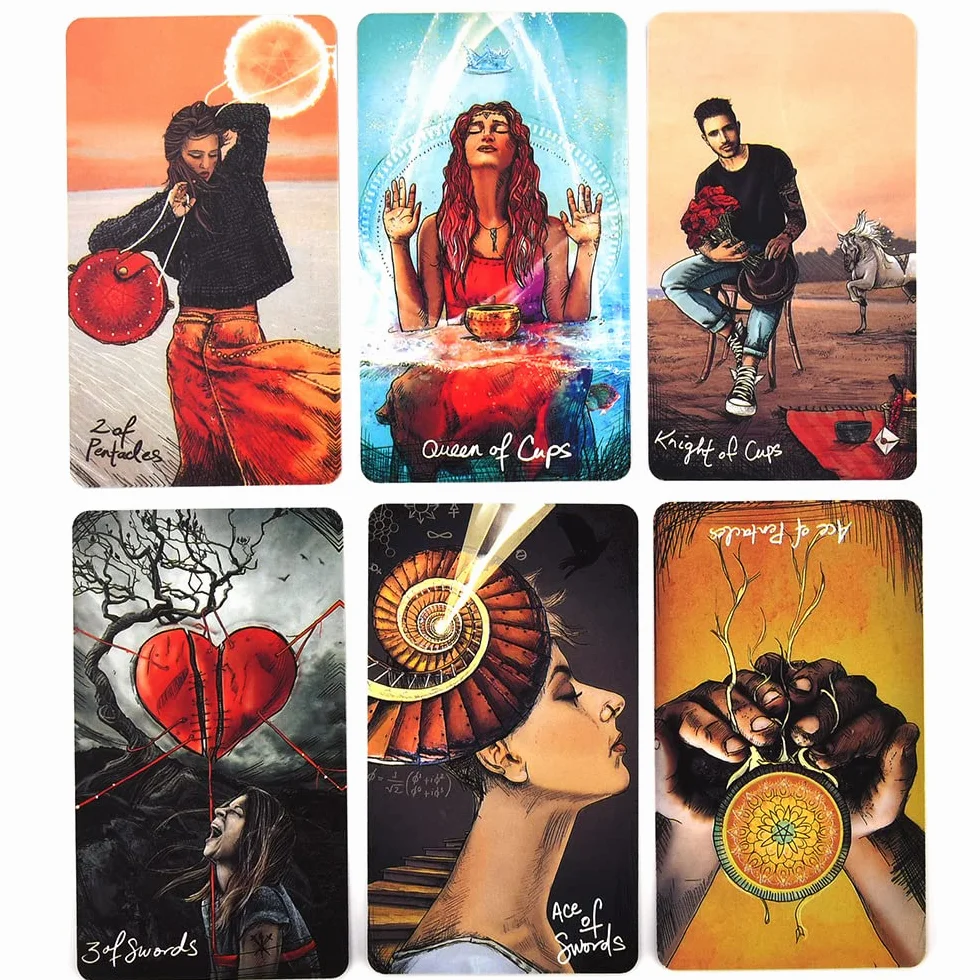 Kiwiom Rider Waite Tarot - holograficzne karty wróżenia dla początkujących, wróżby i karty losu