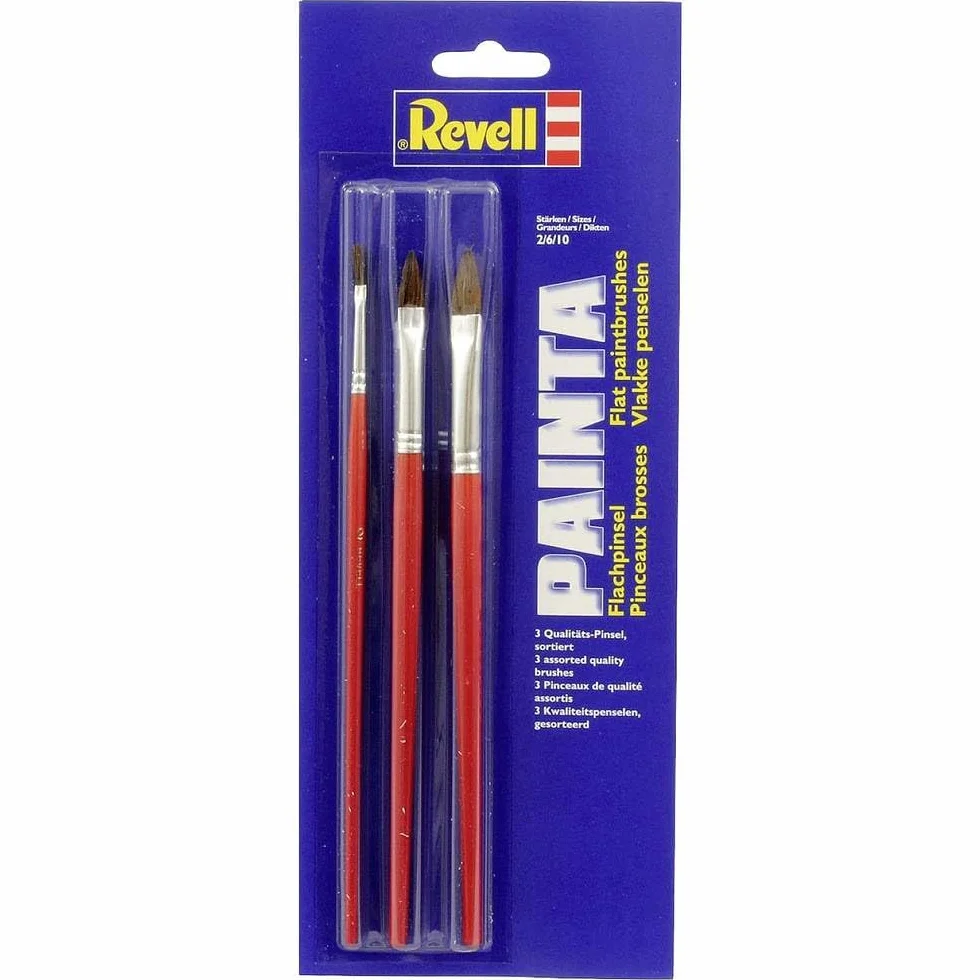 Revell Szczotki do robienia płaskich modeli (zestaw 3 szt.)