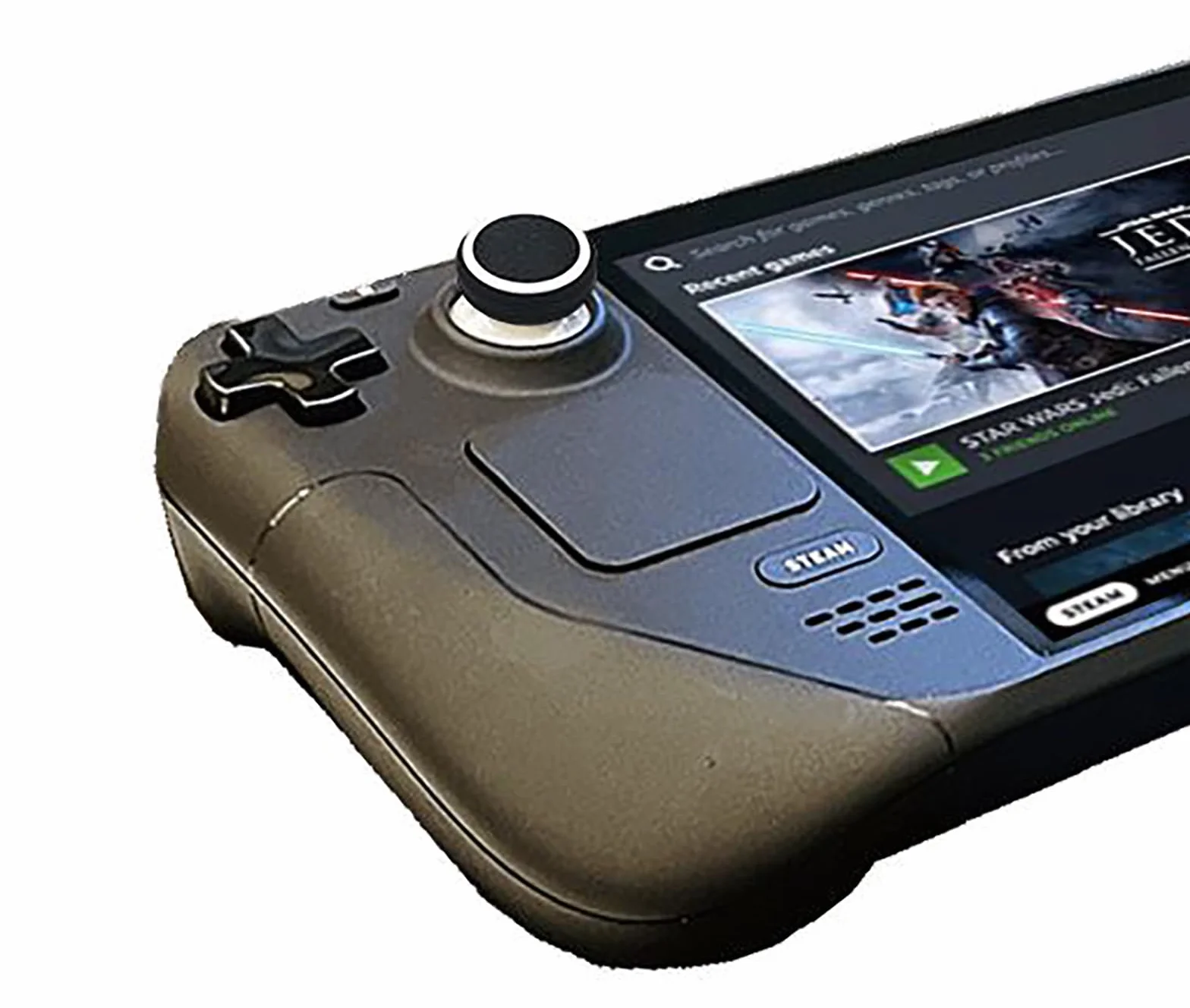 GIOPUEY Nakładki na drążki analogowe joysticka kompatybilne z Steam Deck Oled, 4-pak silikonowych nakładek na kciuki, nakładki na joysticki, etui ochronne, miękkie antypoślizgowe - Czarny/Czerwony+