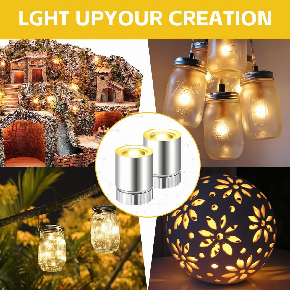 AUAUY 22 szt. Mini LED światło bateryjne, miniaturowy model dekoracyjny LED, mini oświetlenie LED do dekoracji domów dla lalek, ciepła biel