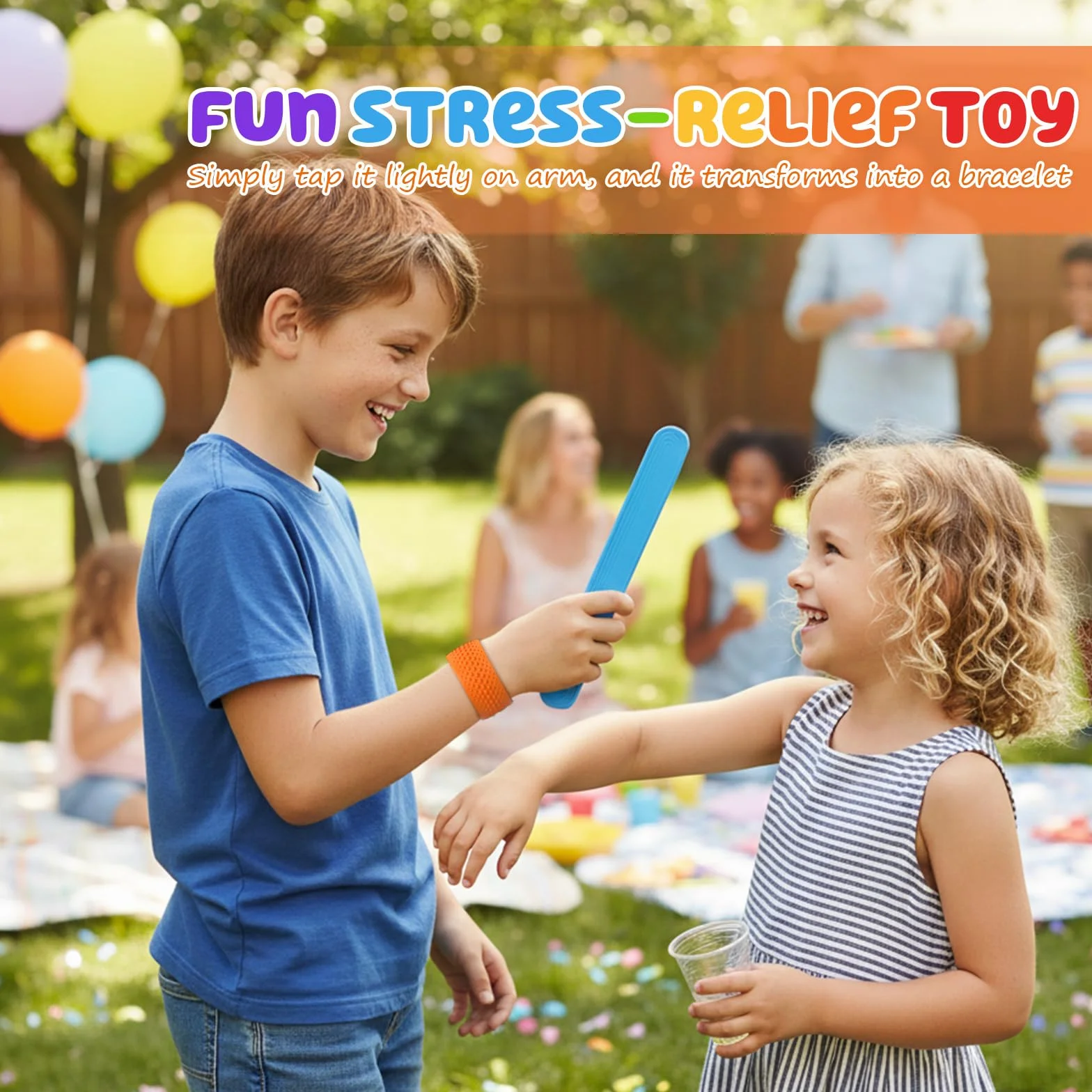 Silikonowe bransoletki sensoryczne Fidget Toys, 6 sztuk, antystresowe, redukujące stres, prezent dla dzieci i dorosłych, ADHD i autyzm, zabawki sensoryczne