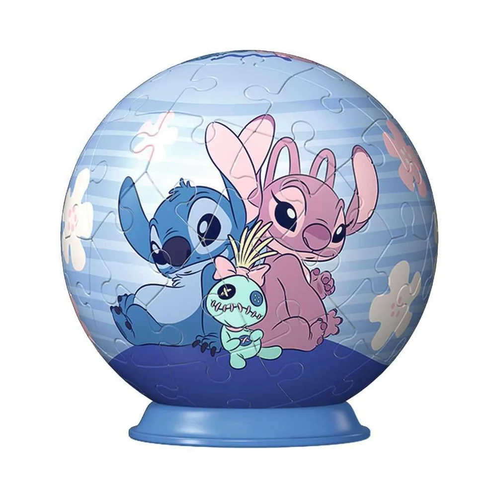Ravensburger Puzzle 3D Kula: Stitch & Andzia