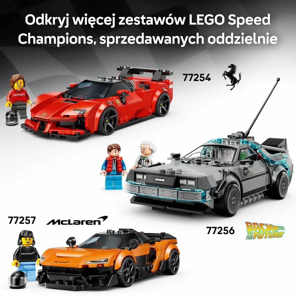LEGO Speed Champions Hipersamochód sportowy Bugatti Vision GT, zabawka konstrukcyjna dla dzieci w wieku od 9 lat, pomysł na prezent dla chłopców, dziewczynek i miłośników samochodów 77253