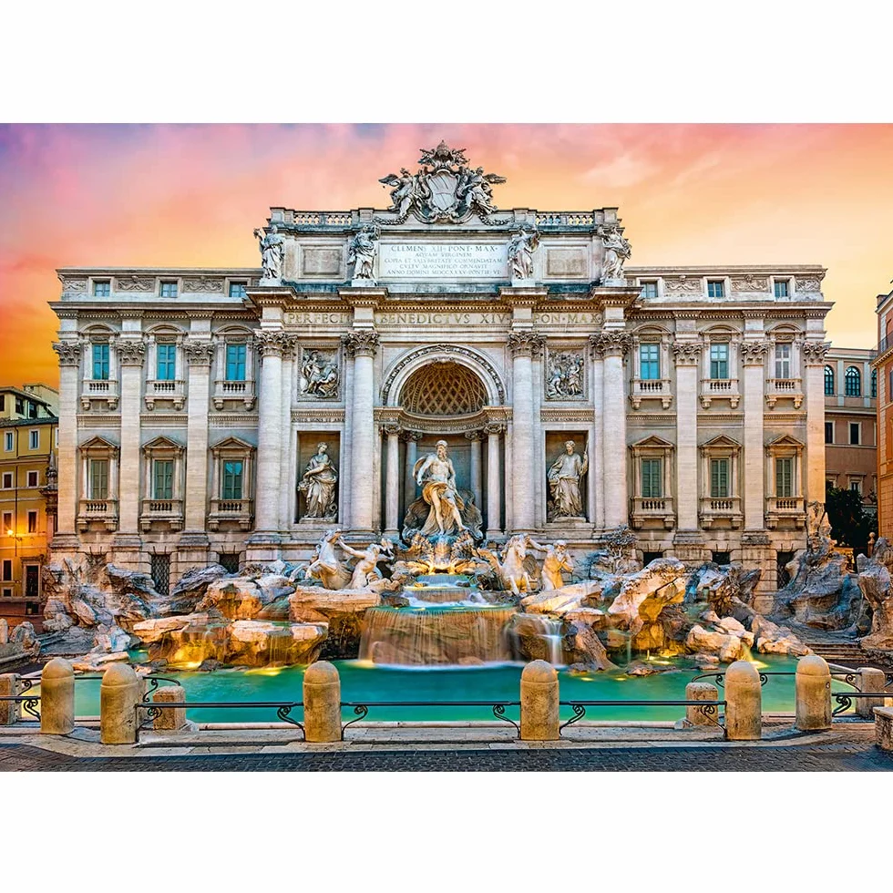 Trefl Fontanna di Trevi, Rzym Puzzle 500 Elementów o Wysokiej Jakości Nadruku dla Dorosłych i Dzieci od 10 lat
