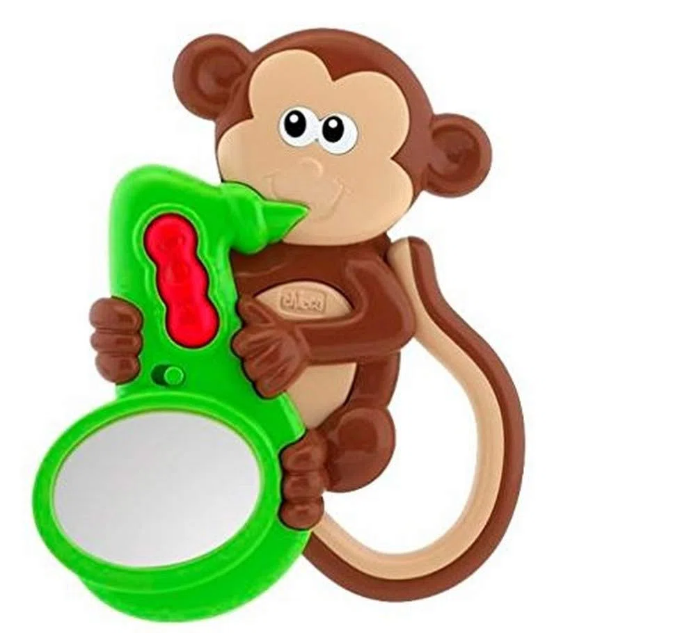 Chicco Baby Senses muzyka małpa grzechotka