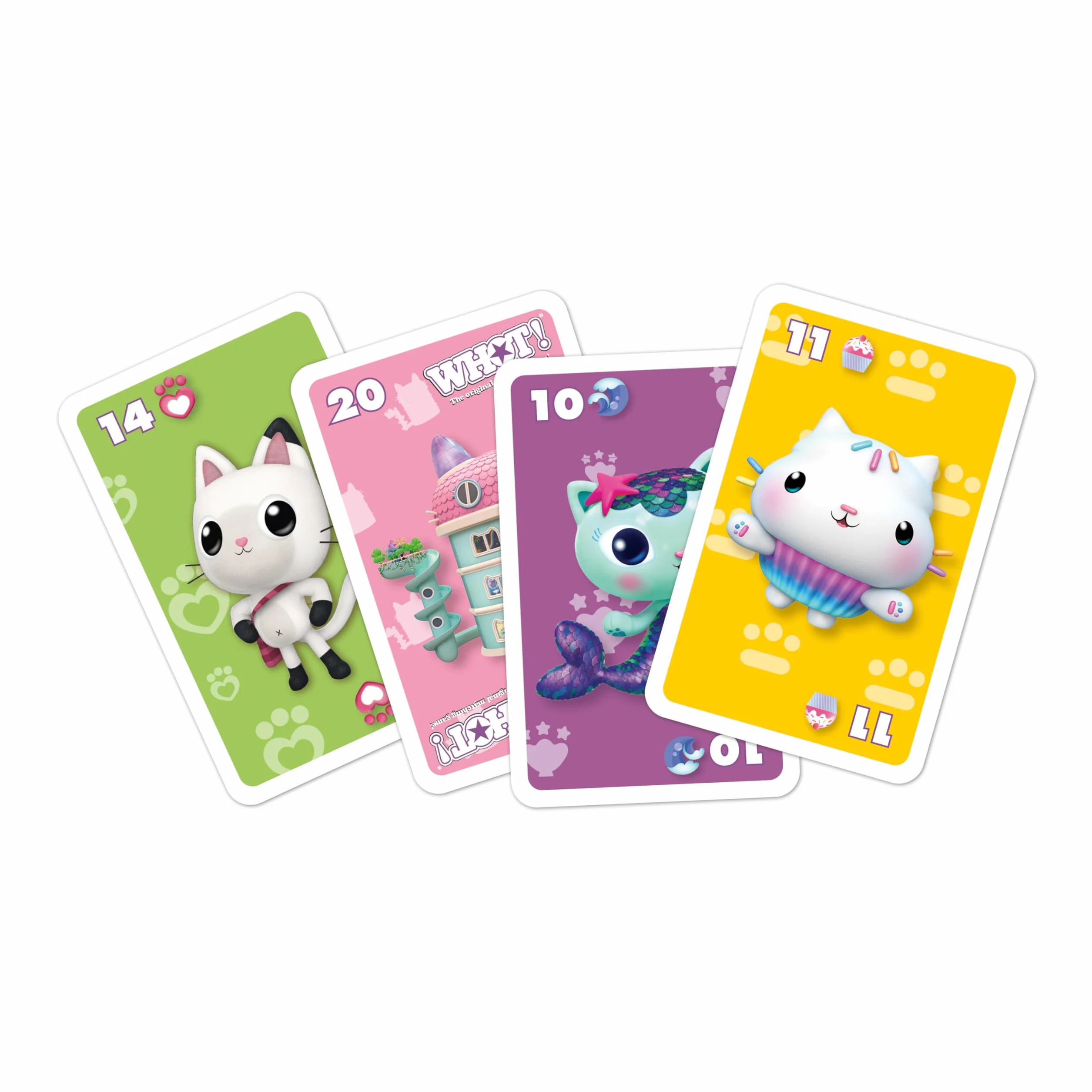 Waddingtons Number 1 Gabby's Dollhouse WHOT! - Gra Karciana na Dopasowywanie dla Dzieci od 5 lat, dla 2-6 graczy Dopasowywanie Kart i Spostrzegawczość - Prezent dla Dziecka od 5 lat