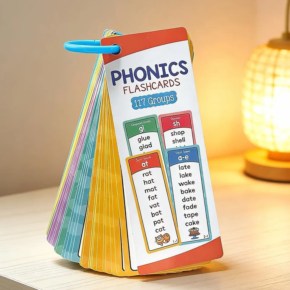 Phonics Flash Cards, karty foniczne, karta pamięci Little Wandle, edukacyjne digrafy do czytania i słowa, fiszki do przedszkola, przedszkola
