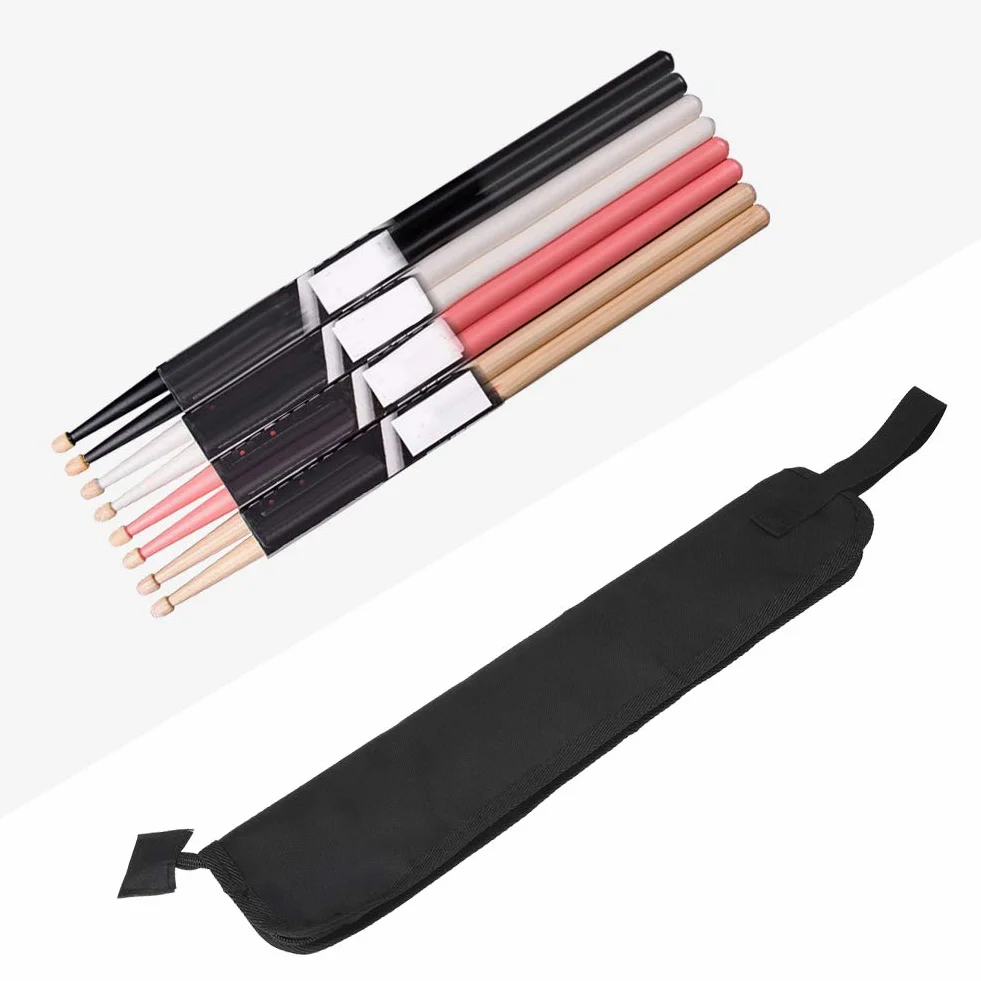 Torba na pałki perkusyjne, 600D Oxford Cloth Zipper Design Wodoodporny zamek błyskawiczny wysokiej jakości Lekki, trwały uchwyt na pałki perkusyjne, młotki do domu