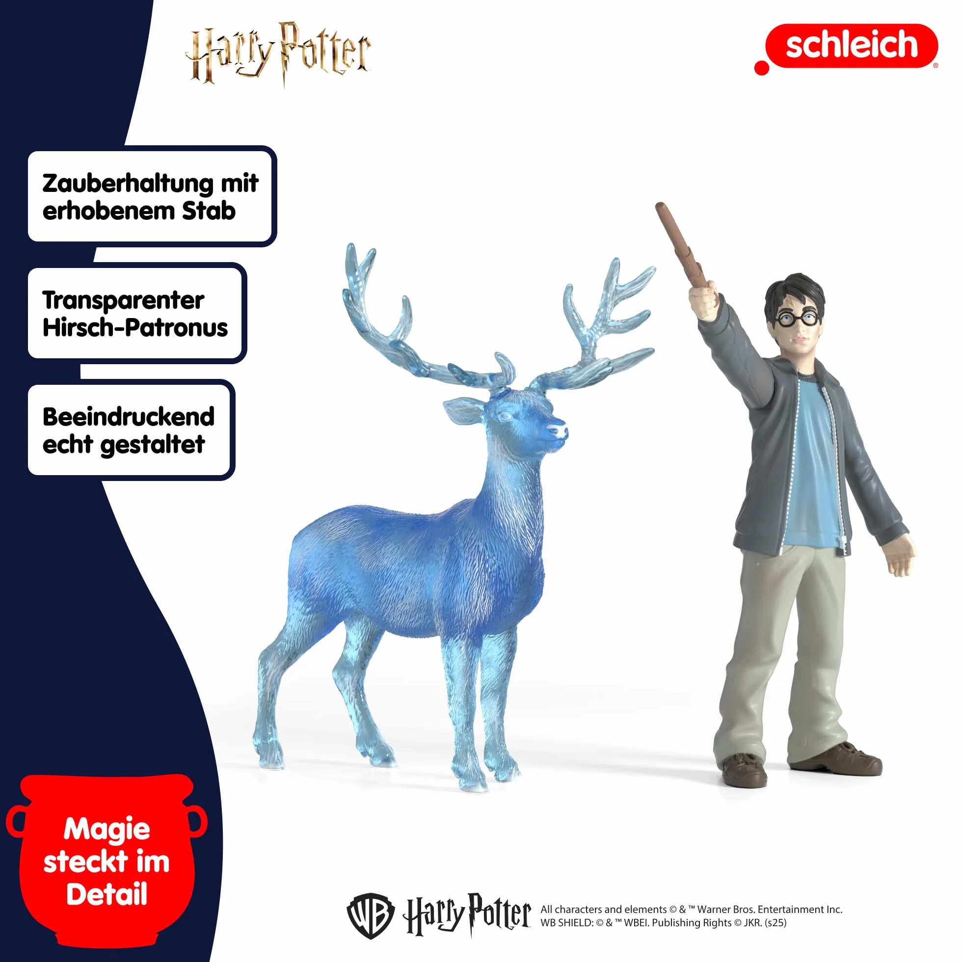schleich 42680 Harry Potter i Patronus, od 6 lat, WIZARDING WORLD - figurka, 16 x 11 x 18 cm