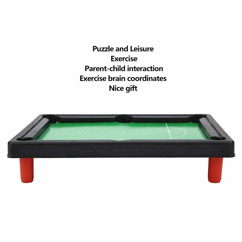 Mini-Tisch-Pool-Set, High Simulation Light Billard Mini-Spielset Mini-Billardtisch für Kinder Spielzeug 13x9,5x2,6 Zoll