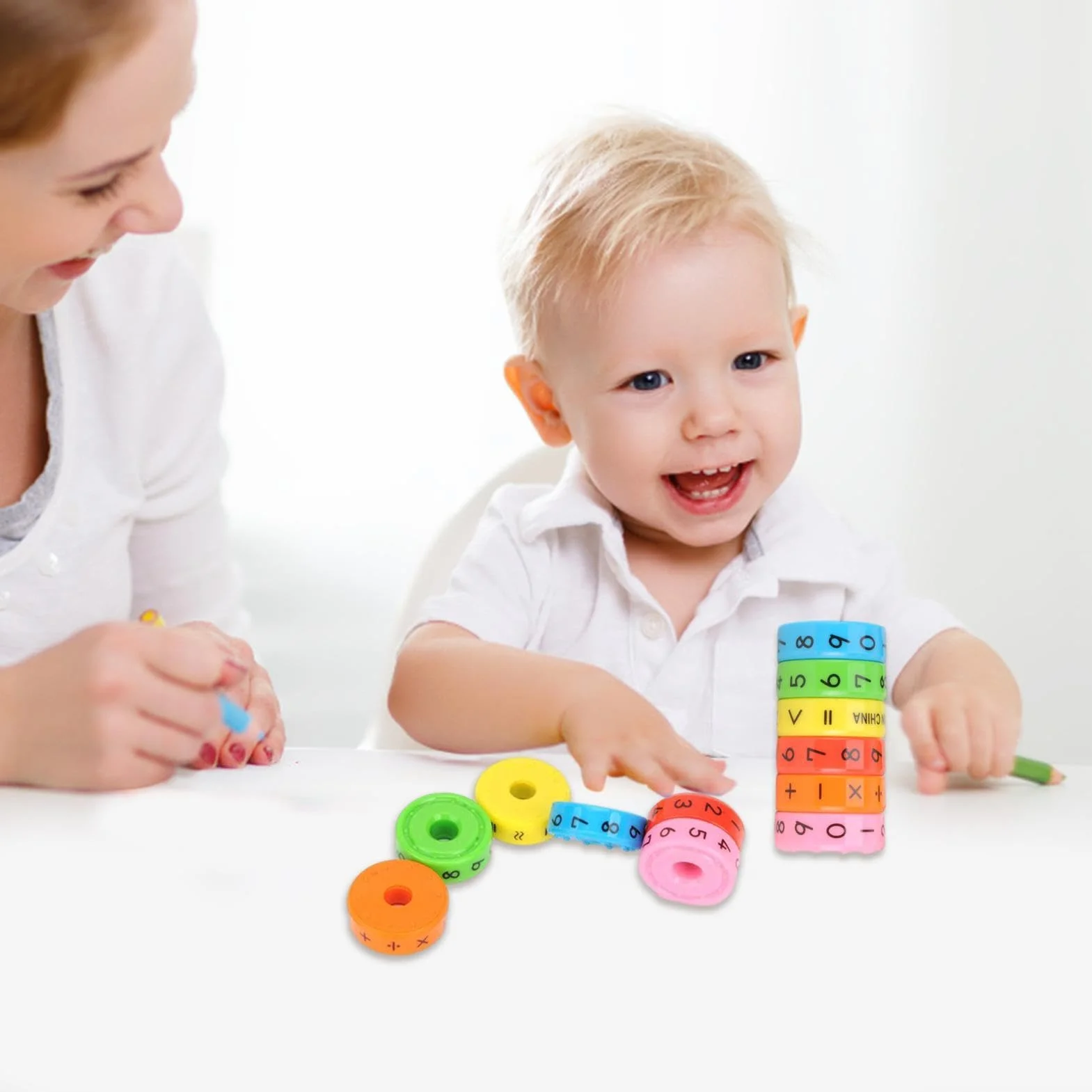 Matematyczna zabawka edukacyjna, matematyczne gry manipulacyjne, obracająca się kostka liczb matematycznych | Gra liczbowa do dodawania, odejmowania, mnożenia, dzielenia i integralności