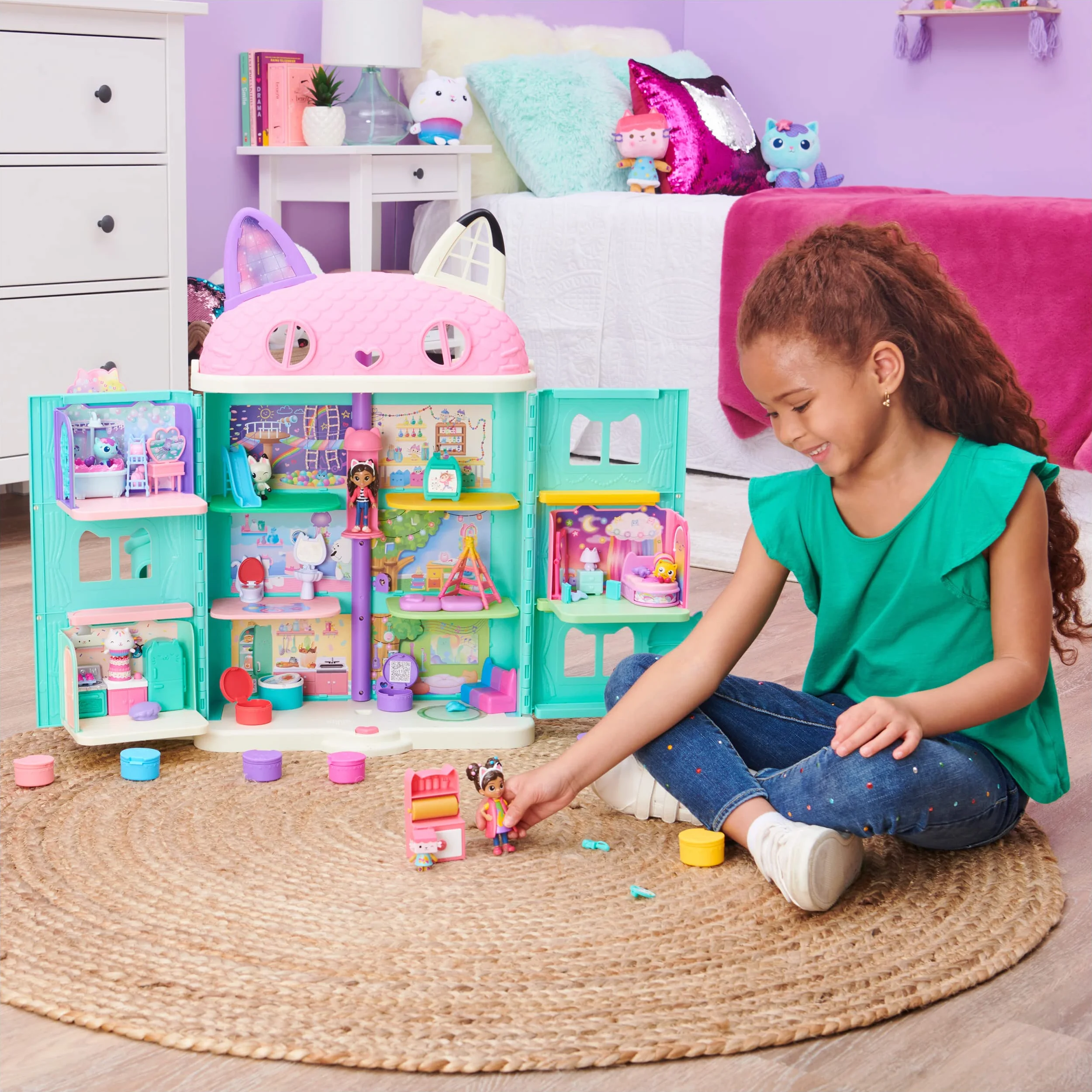 Gabby'S Dollhouse Gabby'S Art Studio Dreamworks Zestaw Zabawek, Wielokolorowy, Od 5 lat