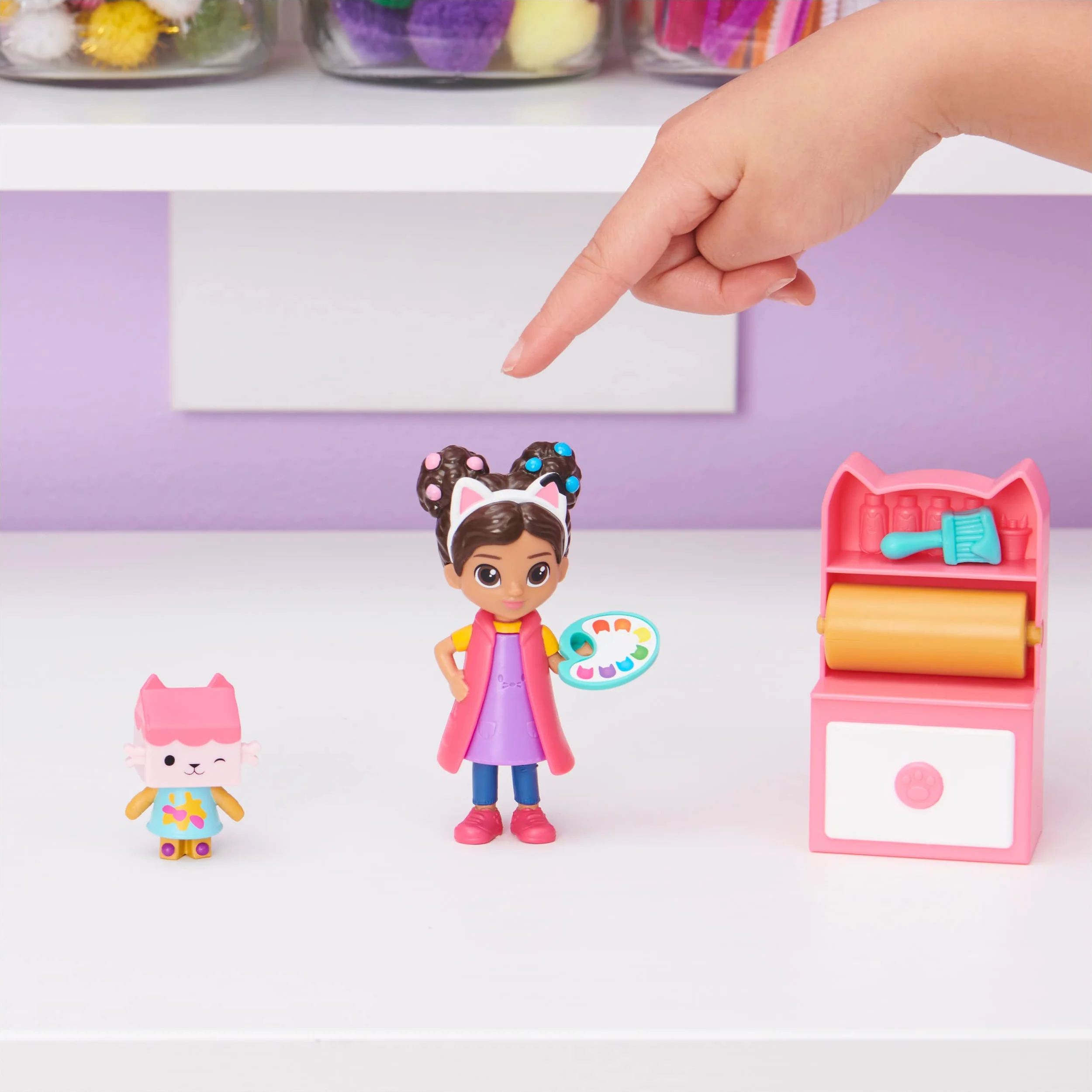 Gabby'S Dollhouse Gabby'S Art Studio Dreamworks Zestaw Zabawek, Wielokolorowy, Od 5 lat