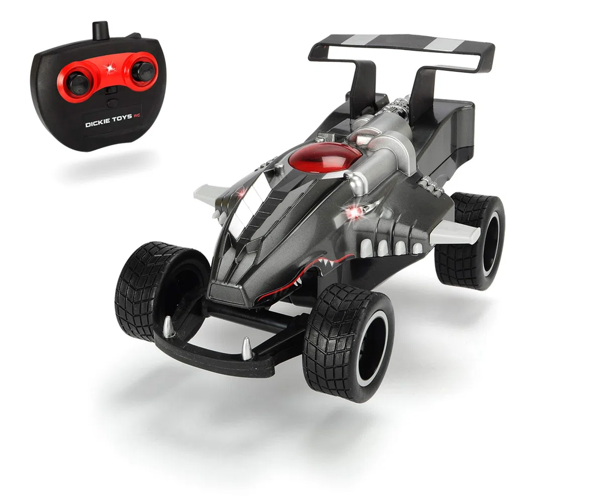 Dickie Toys 201119138 G-Wolf pojazd RC z funkcją klapki, zdalnie sterowany samochód z prędkością do 10 km/h, 2,4 GHz, szary