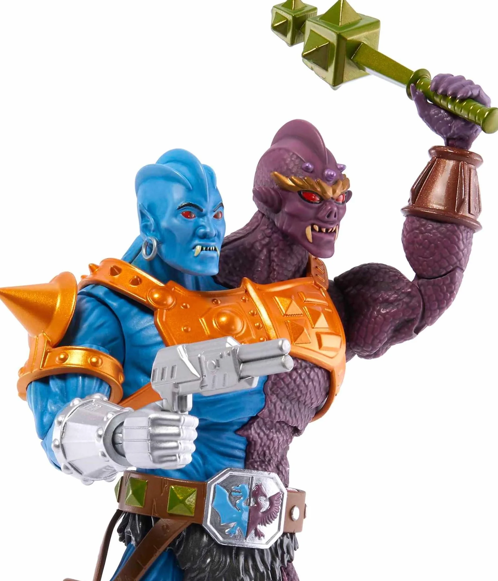 Masters of the Universe Masterverse Two-Bad Kolekcjonerska figurka z punktami zgięcia, akcesoriami bojowymi i wymiennymi dłońmi, zabawki MOTU na prezent HLB59