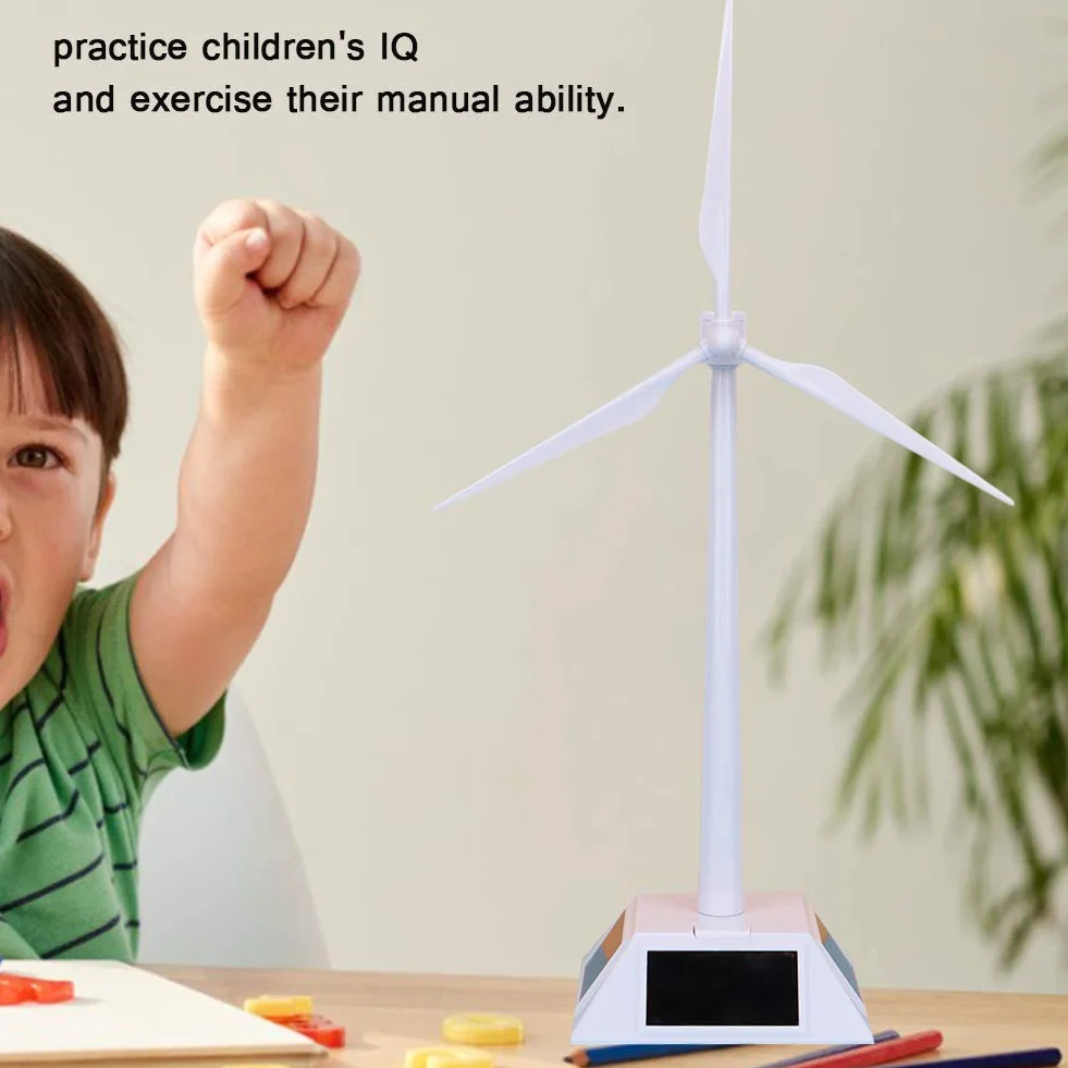 Model Wiatraków Słonecznych, Inteligentny Plastikowy Wiatrak Słoneczny Model Wiatraczka Zabawka Edukacyjna