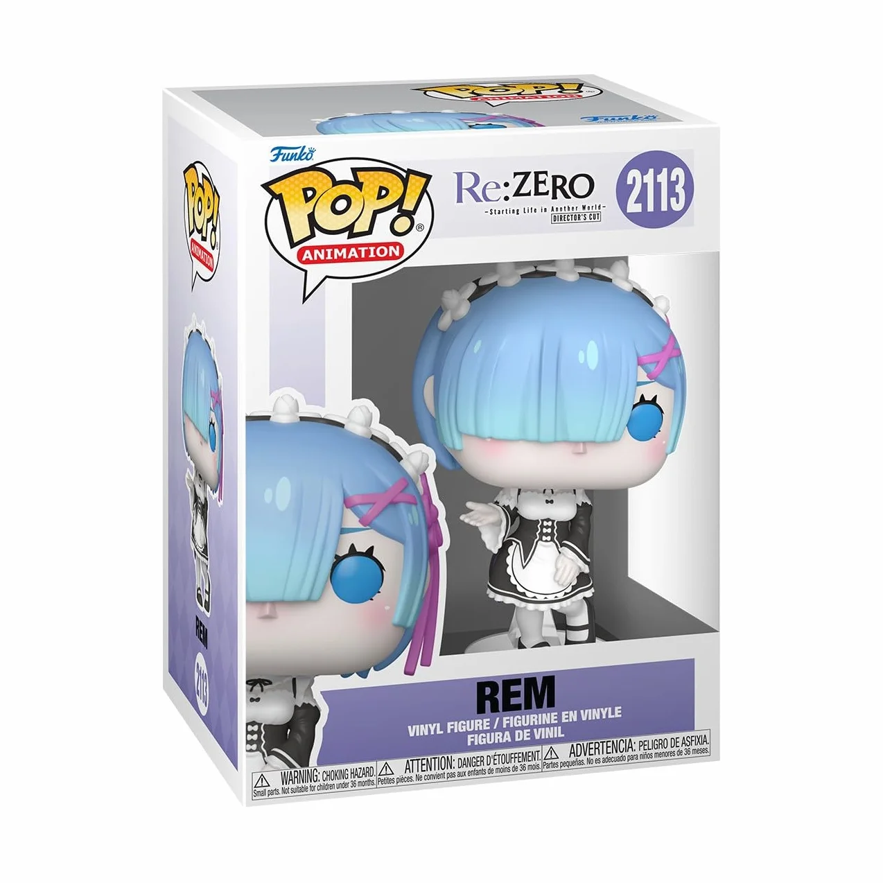 Funko Pop! Animacja: Król: ZERO - Rem - 1/6 szansy dla wariantu Chase - Re:Zero - Figurka winylowa do kolekcjonowania - pomysł na prezent - Oficjalny towar - Zabawki dla dzieci i dorosłych
