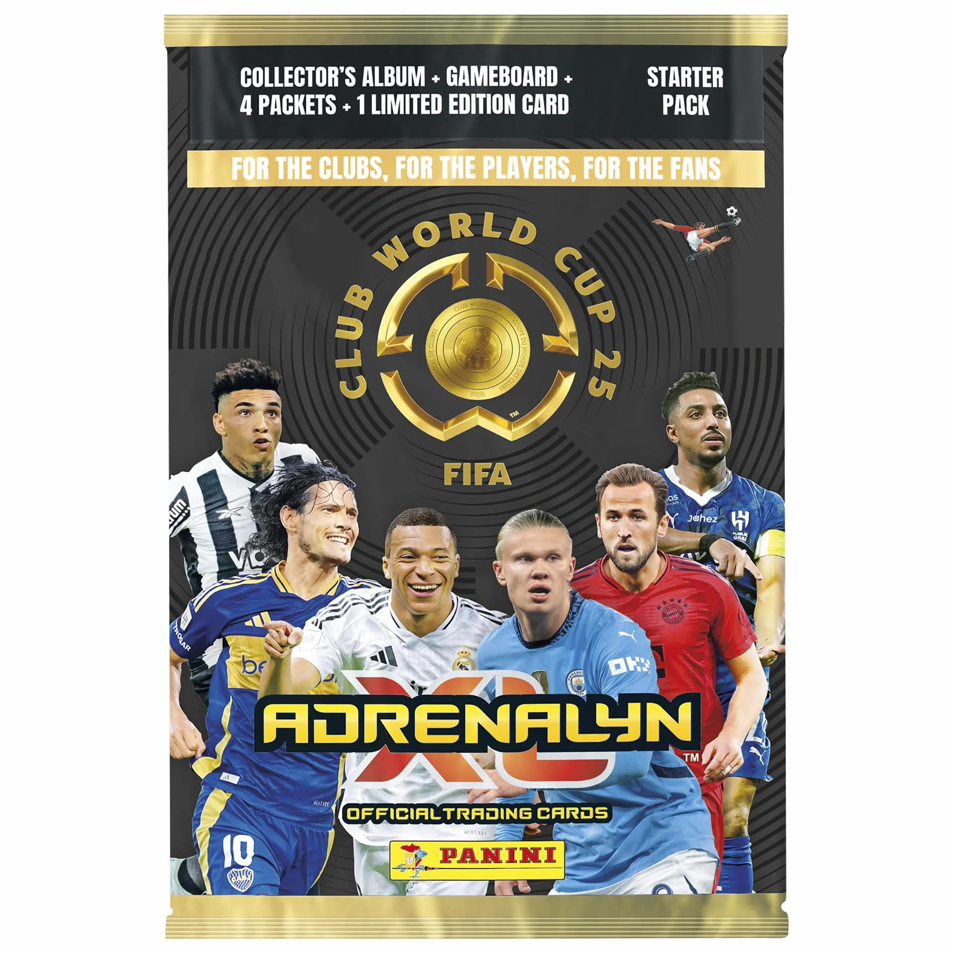 Oficjalna kolekcja kart kolekcjonerskich FIFA Club World Cup 2025 – zestaw startowy, złoty, czerwony/bordowy