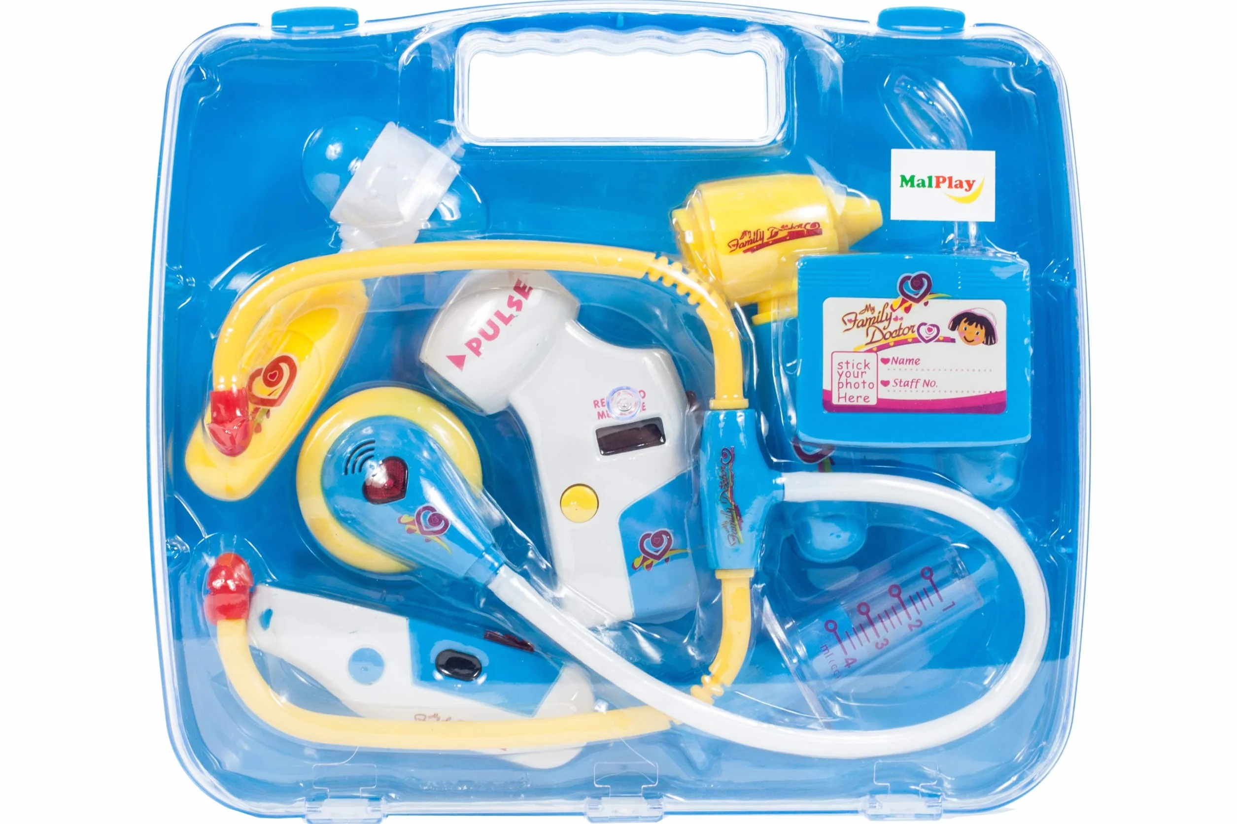 MalPlay 5901924215882 Zestaw Lekarski Niebieski W Walizce ,niebieski