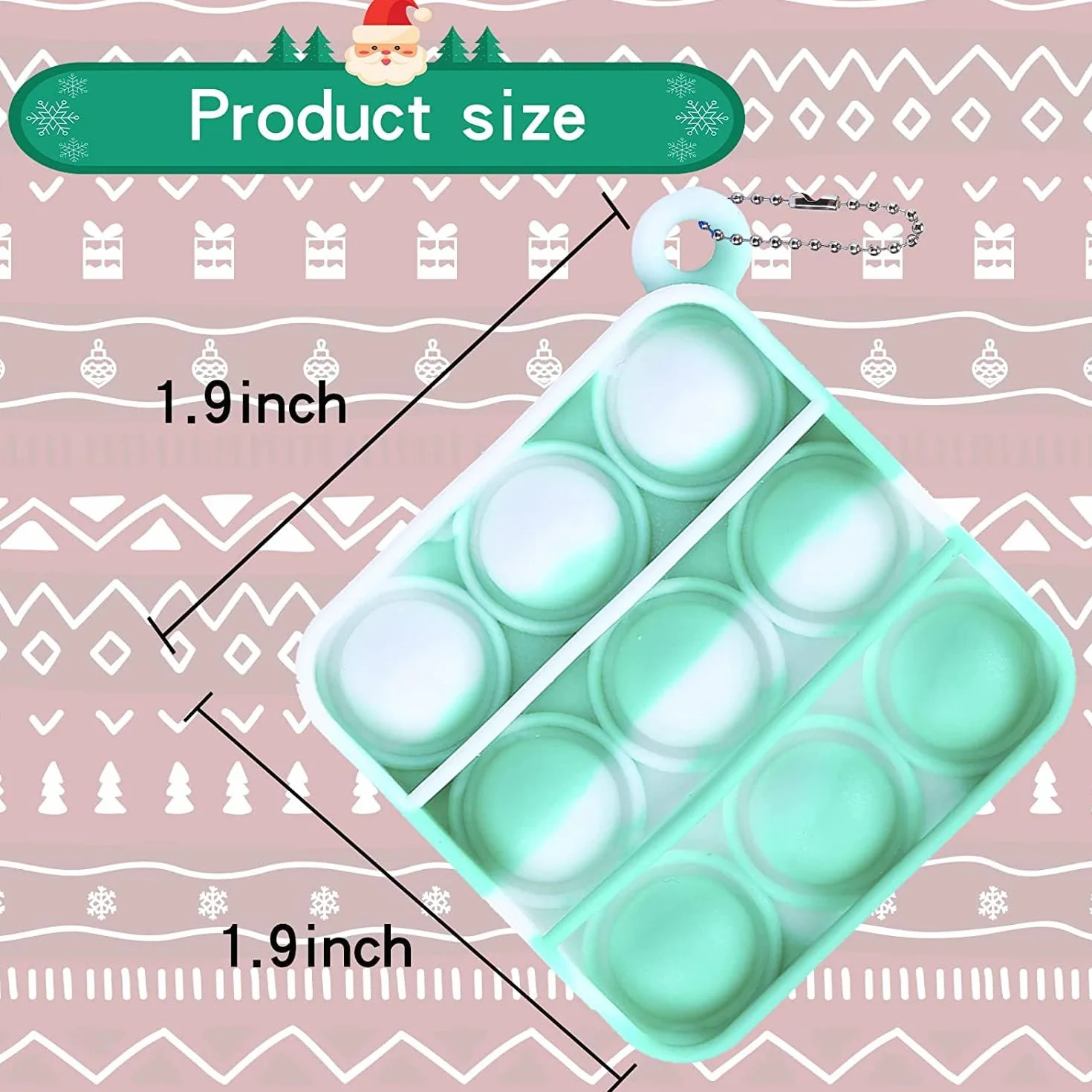 Mini zabawki Pop Fidget, 24 sztuki, mini Pop It Fidget, breloczek do kluczy, mały breloczek Pop Bubble it, antylękowy dla dzieci i dorosłych