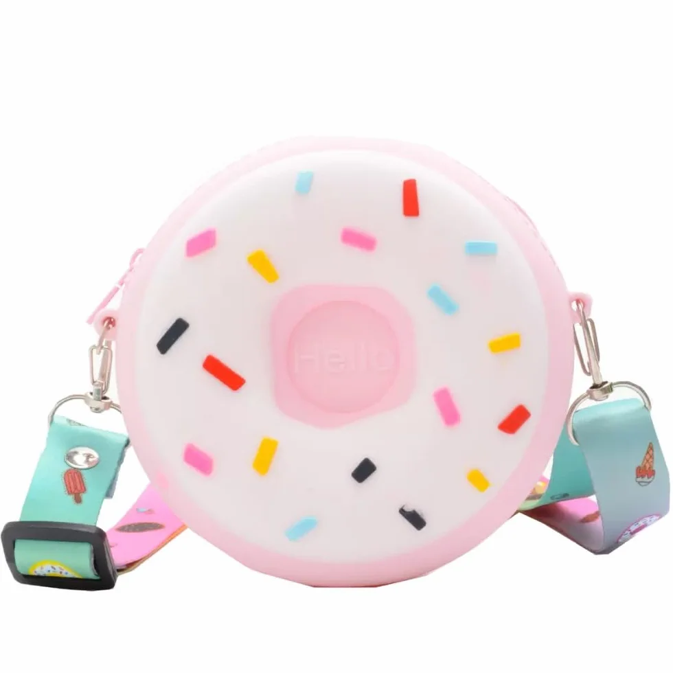 Donuts Pop-It Push Bubble Fidget Toys torba na ramię dla dziewczynek zabawki sensoryczne, Pop Toys antystresowa torebka dla kobiet i dzieci