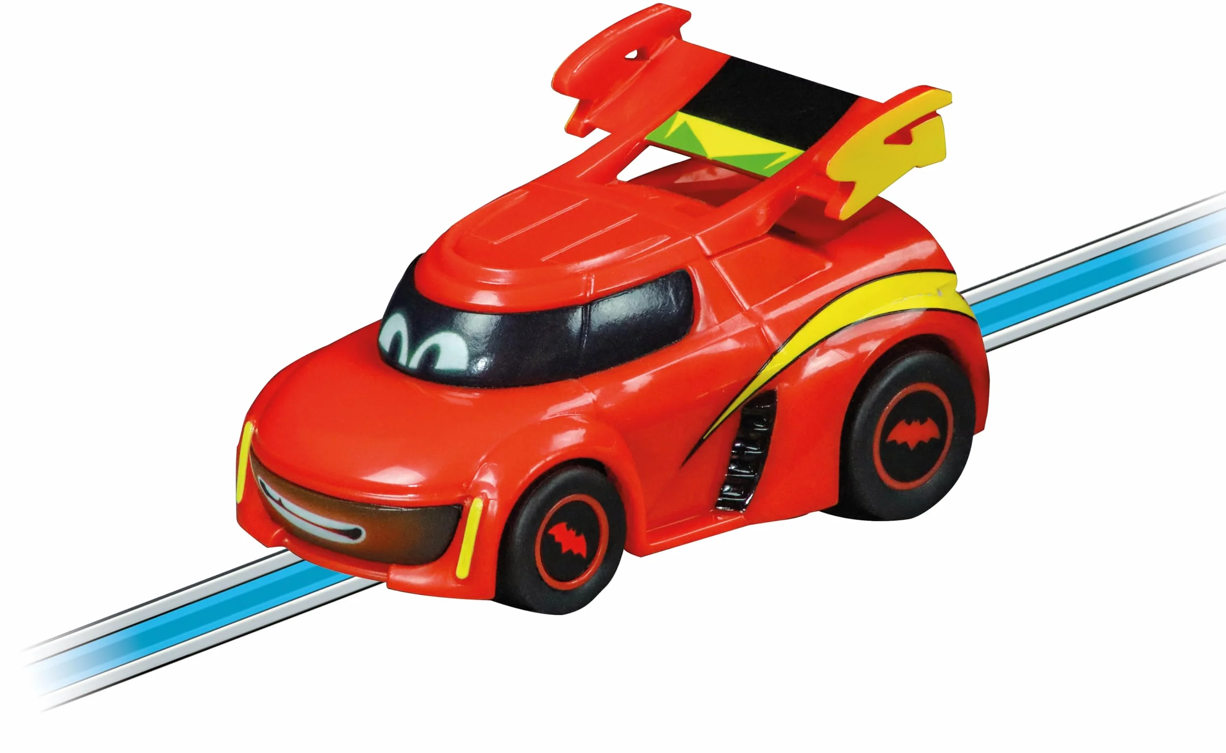 Carrera - 20065031 - Batwheels Redbird | skala 1:50 pojazd | ekscytujące przygody na torze wyścigowym | bogaty w szczegóły design | licencja DC | w zestawie 1 pojazd | natychmiast gotowy do użycia dla