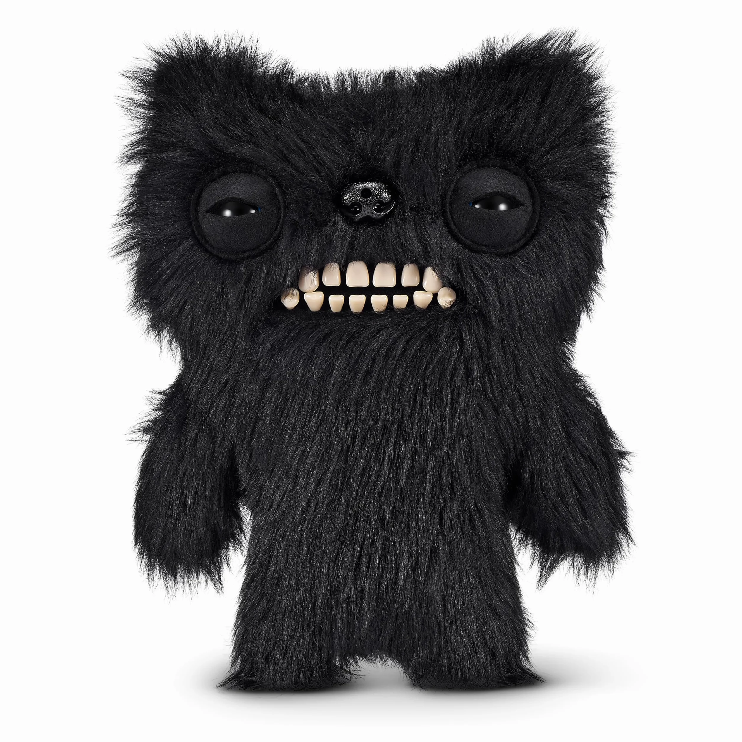 Fuggler Fart Face 23 cm do wyboru seria 1 firmy ZURU, Funny Ugly Monster pluszowa zabawka (Munch Munch – Black Long)
