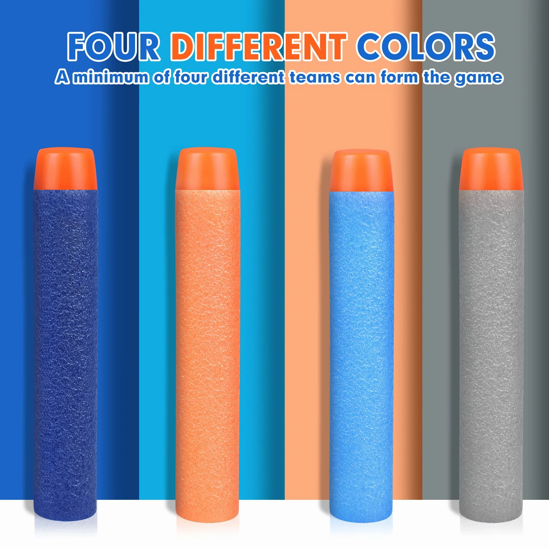 VCOSTORE Kule piankowe Darts Darts Foam Darts for Kids 4 kolory 100 200 400 sztuk