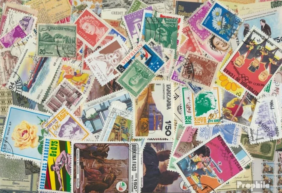 Prophila Collection All Welt 100 różnych marek za granicą (znaczki pocztowe dla kolekcjonerów)