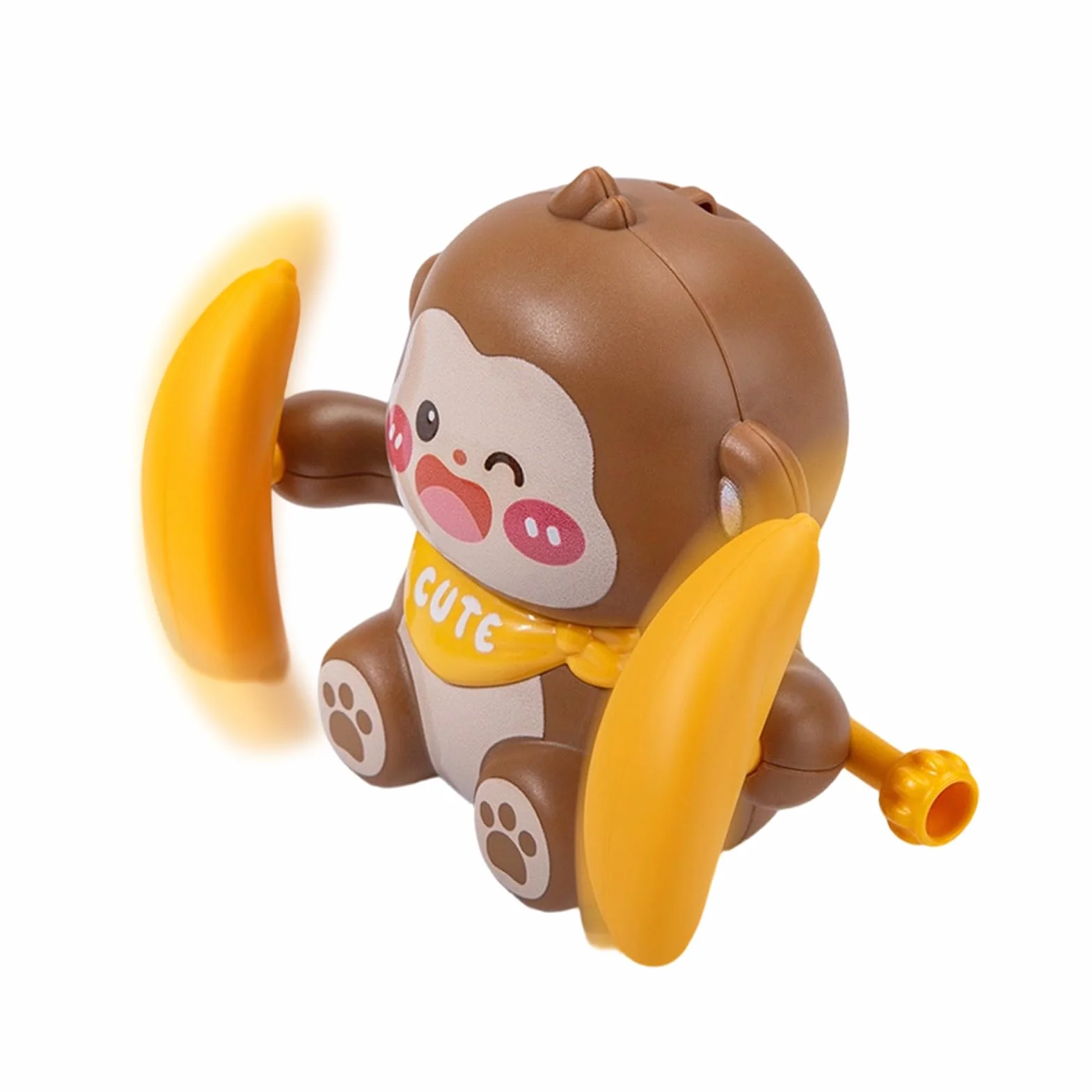 Monkey Wind Up - Toy for Birthday Surprises, Interactive Battery Free Clockwork Windup Animal performing Flipping Action Trick Figure with Mechanical Turn Key Plaything Entertainment Gift for Kids Toy