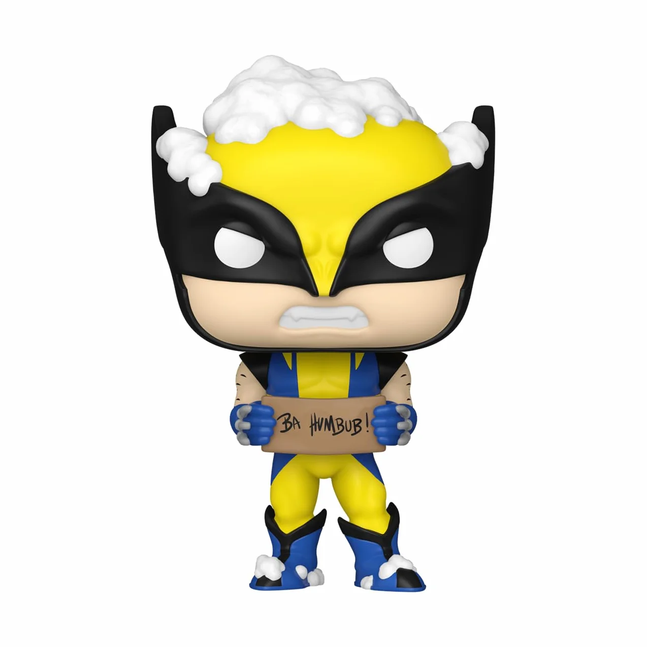 Funko POP! Marvel: Holiday - Wolverine ze znakiem - Marvel Comics - kolekcjonerska figurka winylowa - pomysł na prezent - oficjalny towar - zabawki dla dzieci i dorosłych - fani filmów