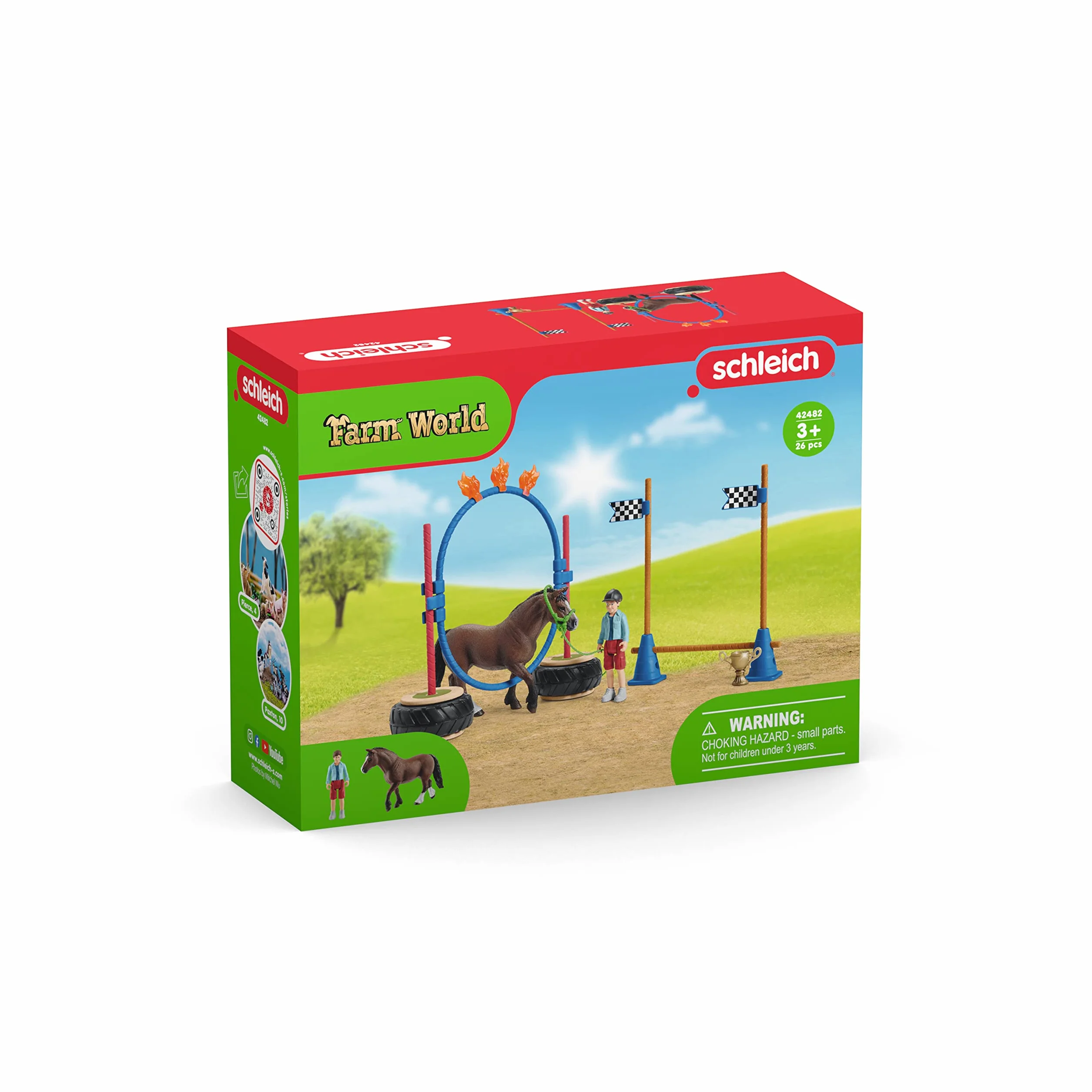 Schleich Slh42482 Wyścig Zręcznościowy Dla Kuców