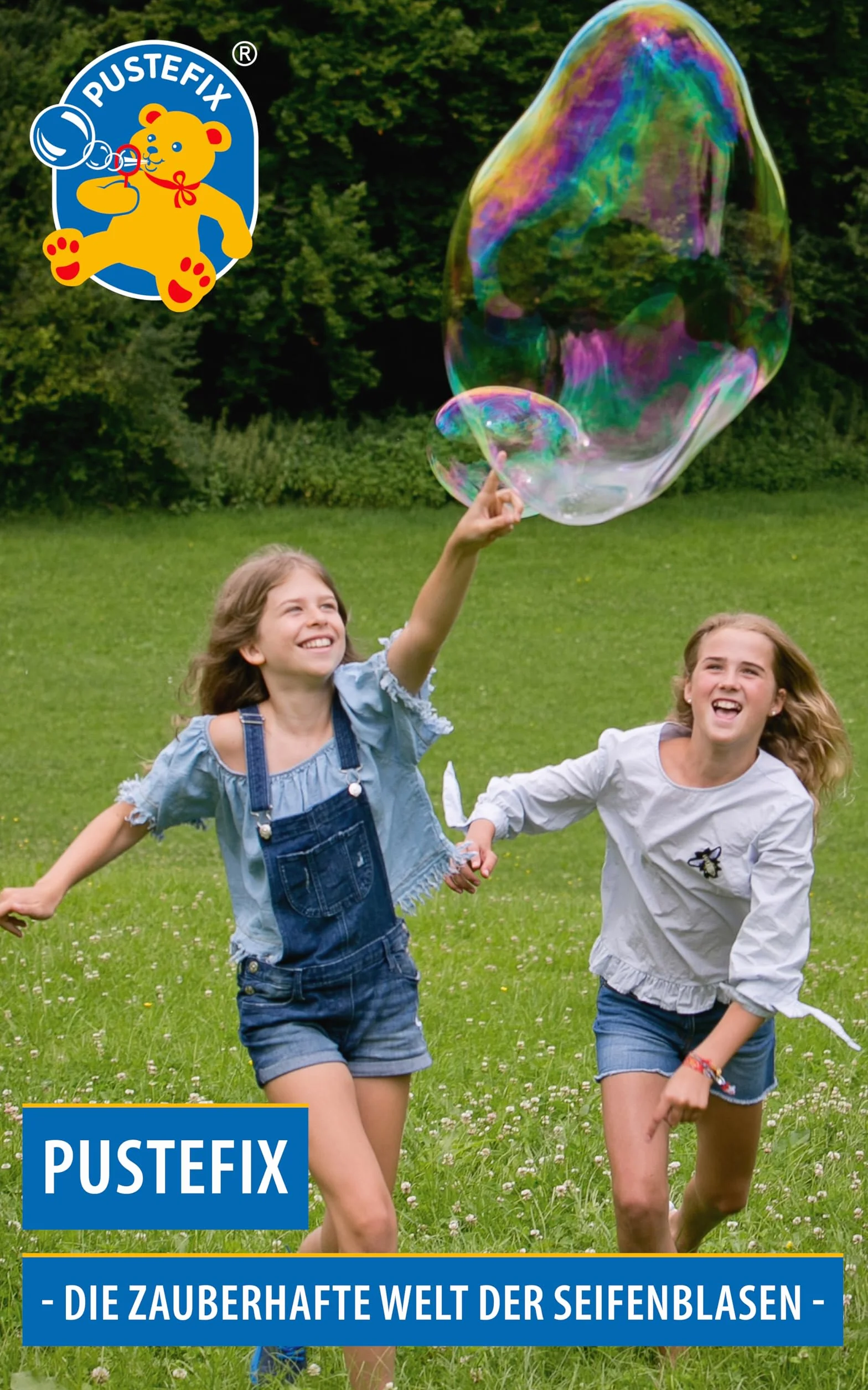 PUSTEFIX 420869872 XXL-Bubbles butelka uzupełniająca Maxi, 1000 ml wody do robienia baniek mydlanych bańki mydlane na wesele, urodziny dziecka, wieczór, ogromne bańki mydlane dla dzieci i dorosłych