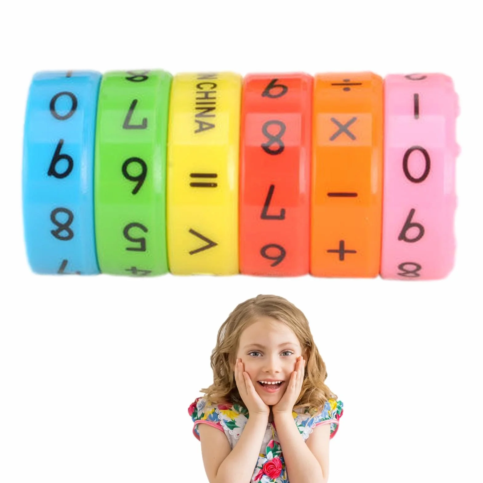 Matematyczna zabawka edukacyjna, matematyczne gry manipulacyjne, obracająca się kostka liczb matematycznych | Gra liczbowa do dodawania, odejmowania, mnożenia, dzielenia i integralności