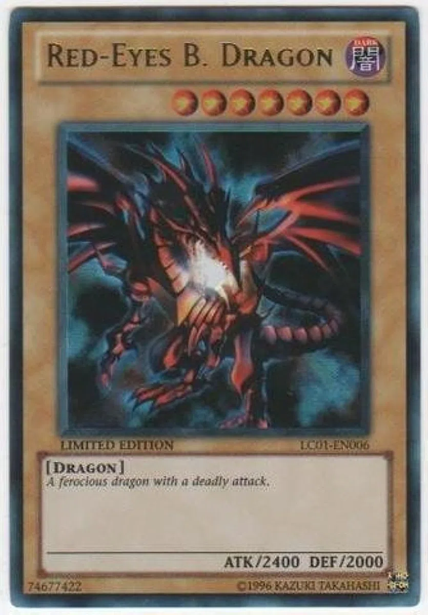 Karta Yu-Gi-Oh - LC01-EN006 - RED-EYES B. DRAGON (ultra rzadki holo) [Zabawka]