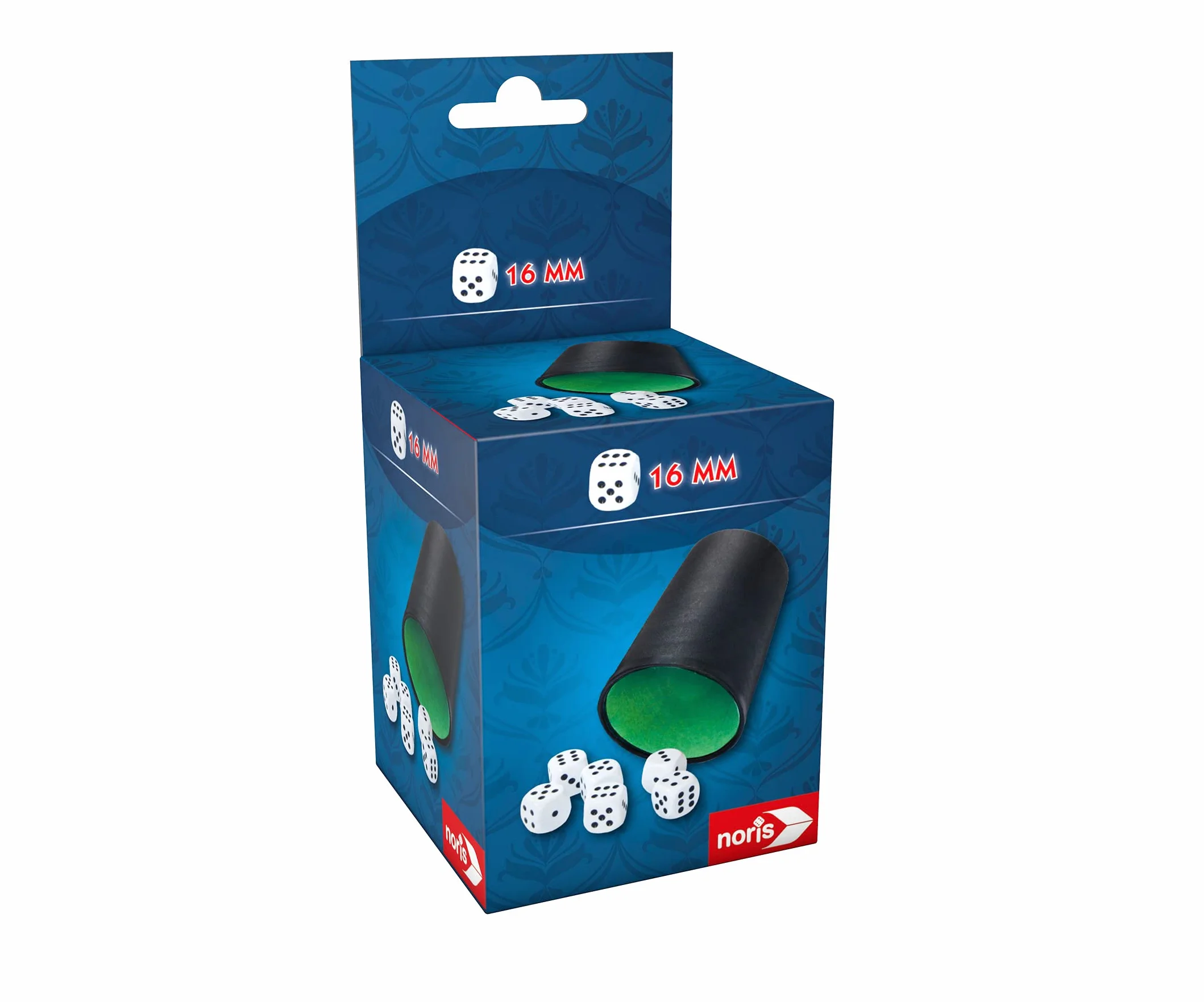 Noris 606154512 Kubek z 6 kostkami do gry