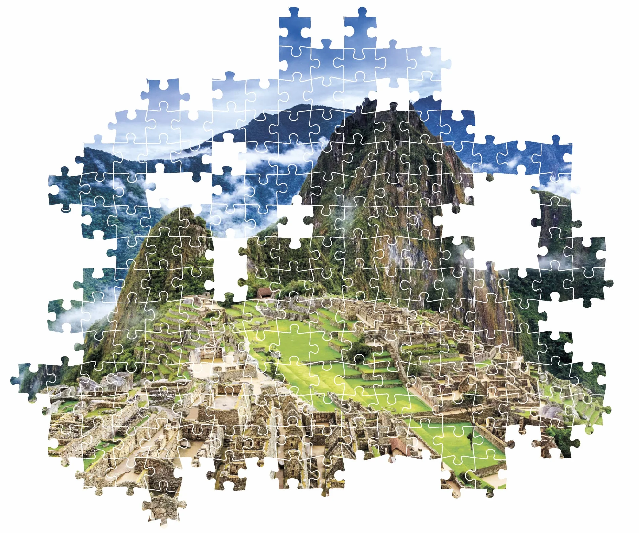 Clementoni Collection-Machu Picchu-1000 sztuk puzzli dla dorosłych, wyprodukowane we Włoszech, wielokolorowe, 39770