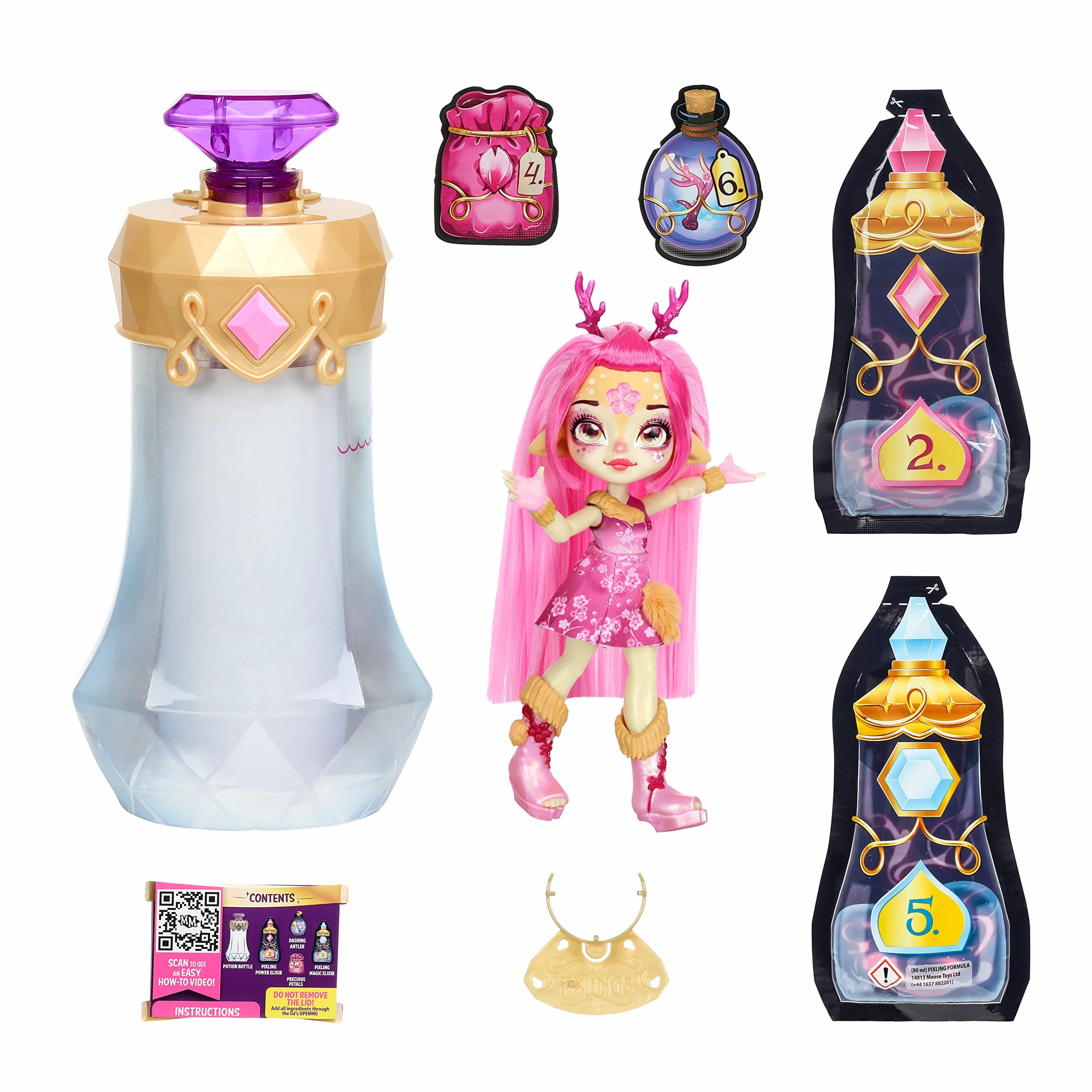 Magic Mixies - Pixlings - S1 - Deerlee Różowy (30445)