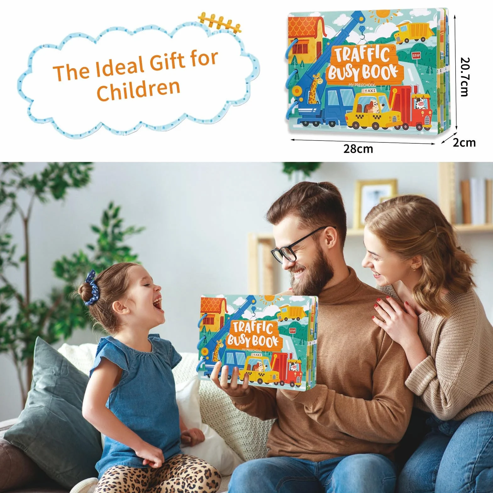 Zabawki Montessori 3 4 5 Lata, Quiet Book, Zabawki dla Dzieci Od 3 Lat, Activity Board Od 4 Roku Życia, Gry Edukacyjne, Prezent dla Dzieci 3-5 Lata Chłopcy Dziewczynki