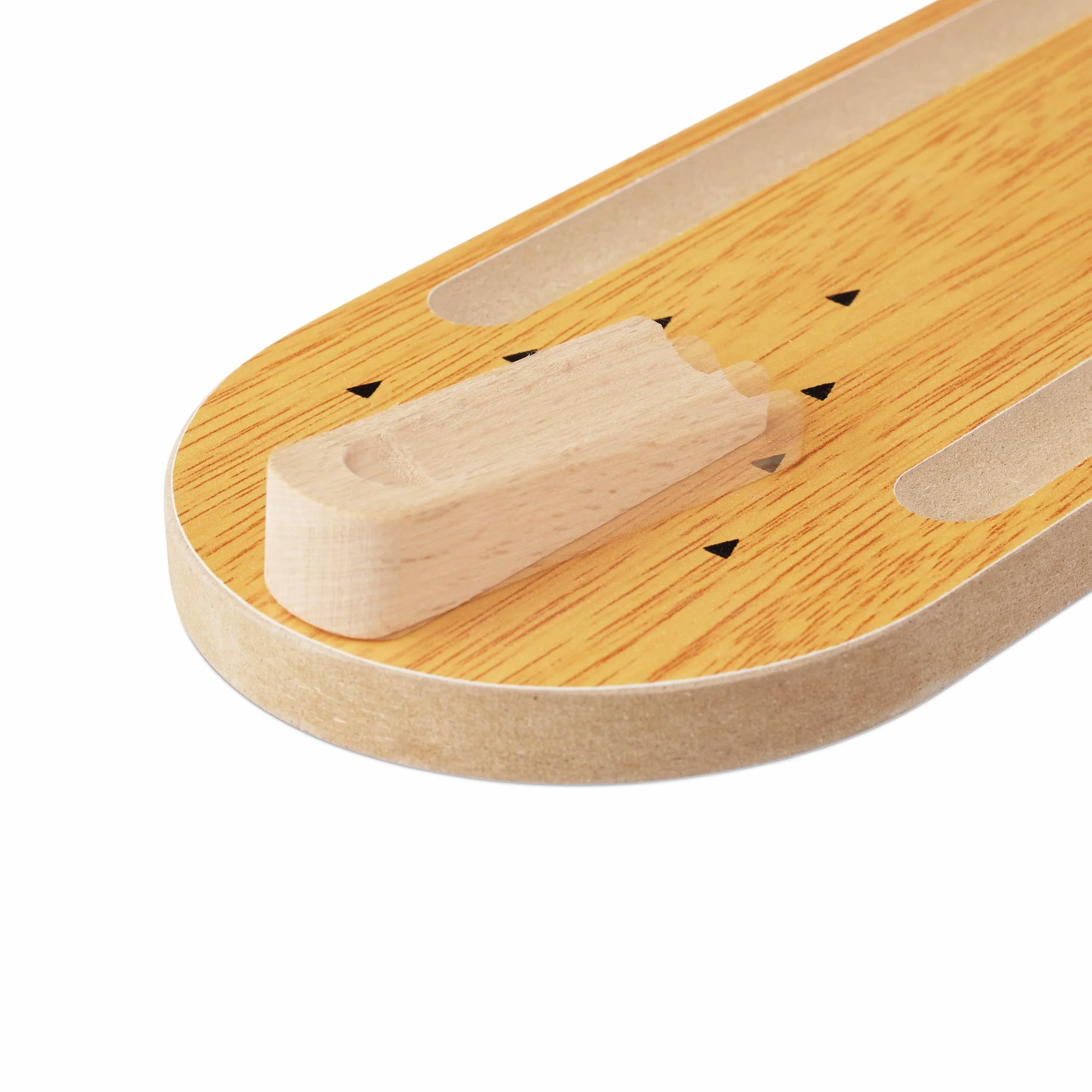 Relaxdays Mini kręgielnia, zestaw 10 pinów, gra zręcznościowa, dla dorosłych i dzieci od 3 lat, kolor naturalny