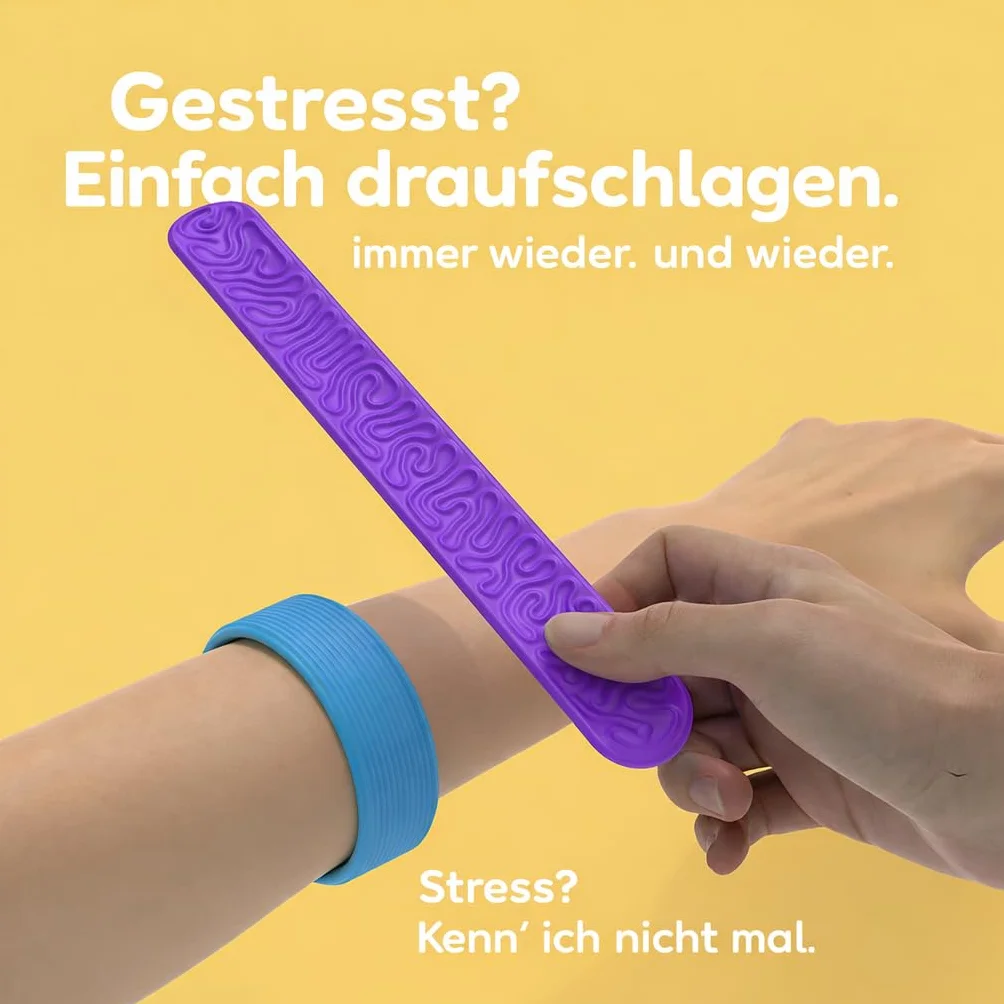 Teksturowane bransoletki dla dzieci i dorosłych, 6 sztuk, zabawki antystresowe, zabawki sensoryczne dla dzieci z autyzmem, ADHD Anxiety Aid, nagrody klasowe, do biura, dla chłopców i dziewczynek