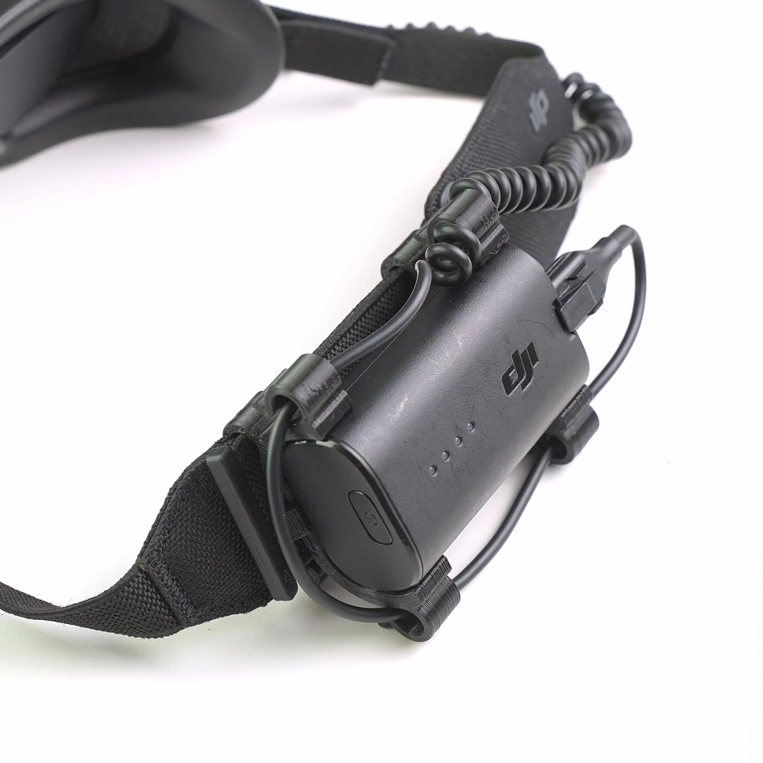 Uchwyt na baterię pasuje do okularów DJI Goggles 2/V2 FPV (do Avata, DJI FPV drona) (czarny)